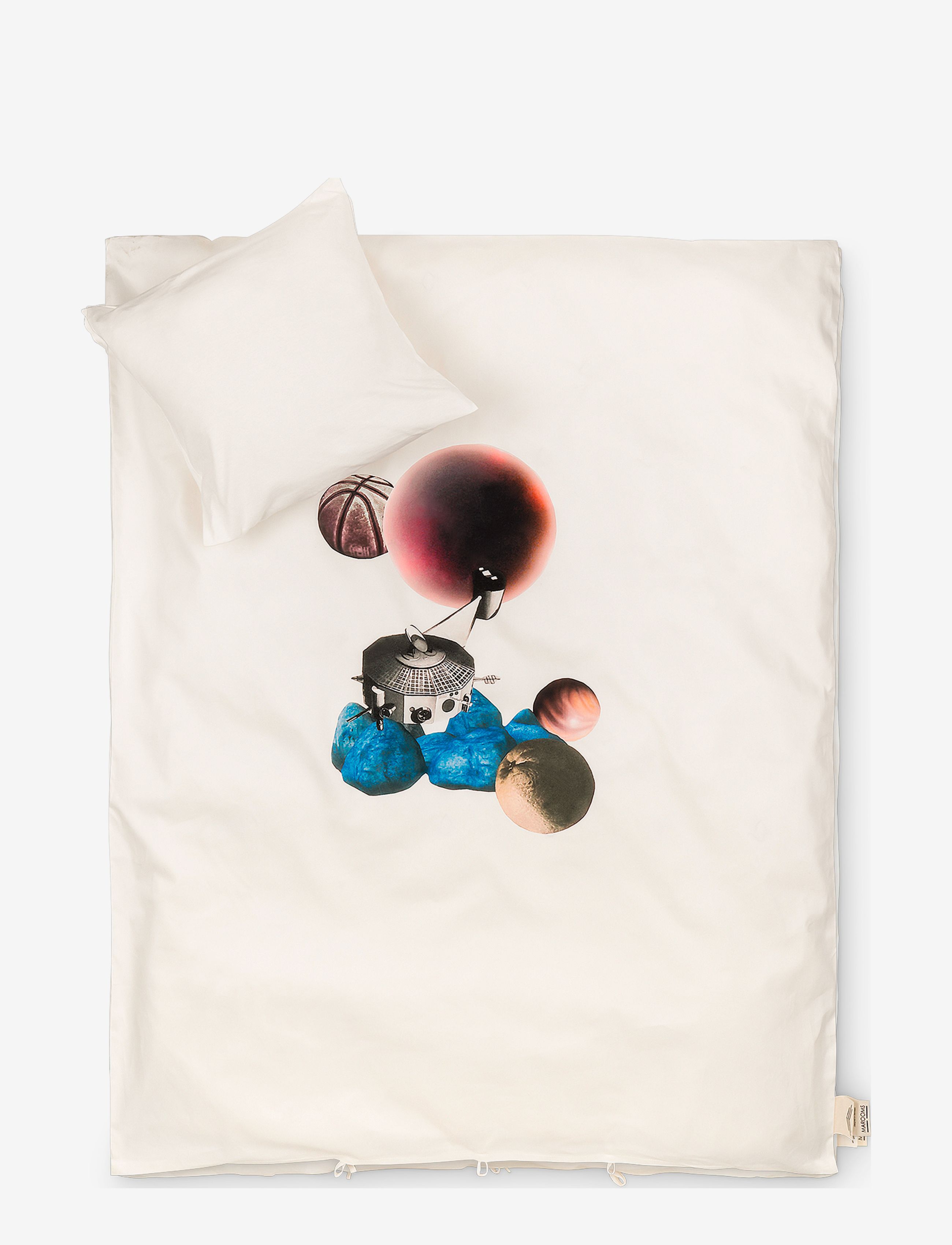 MAROOMS Space Bedding Junior Weiß - 100X140CM;40X45CM - Kinder