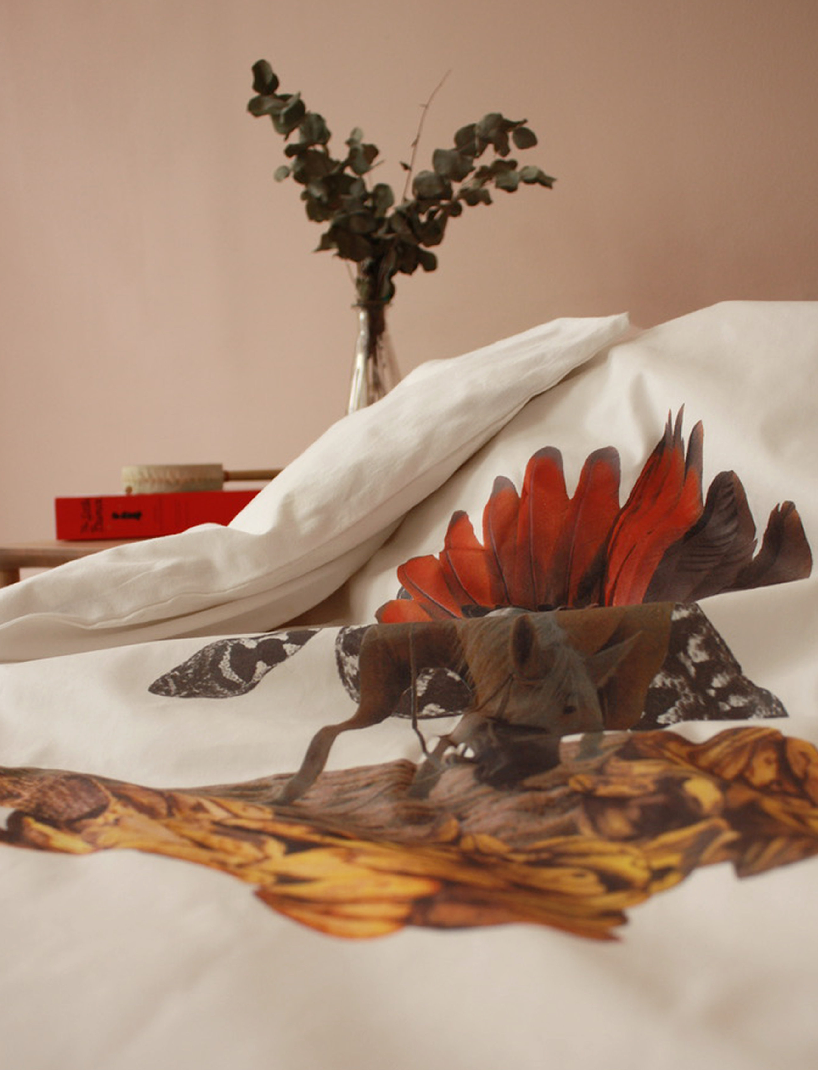 Marooms Nature Bedding Junior, 100X140 cm;40X45 cm, Sleep Time, Mehrfarbig/gemustert - Bed Sets, Kinder