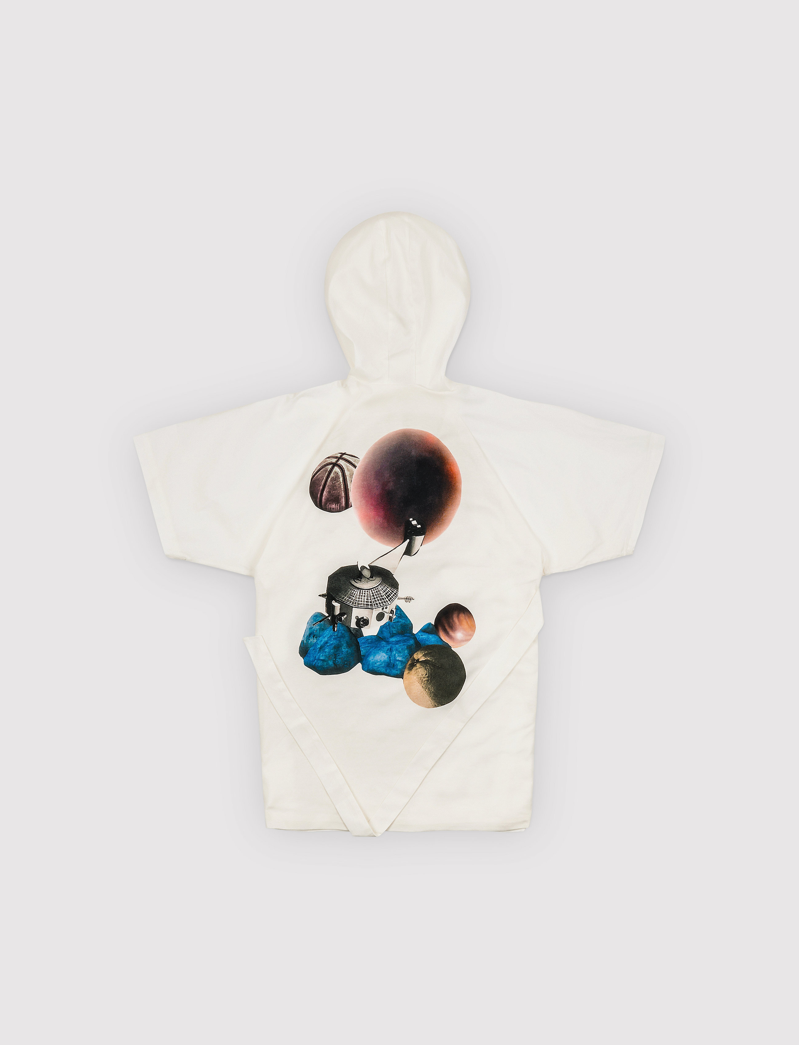 Marooms Space Bathrobe, 110-122, Night & Underwear, Weiß - Bathrobes, Kinder
