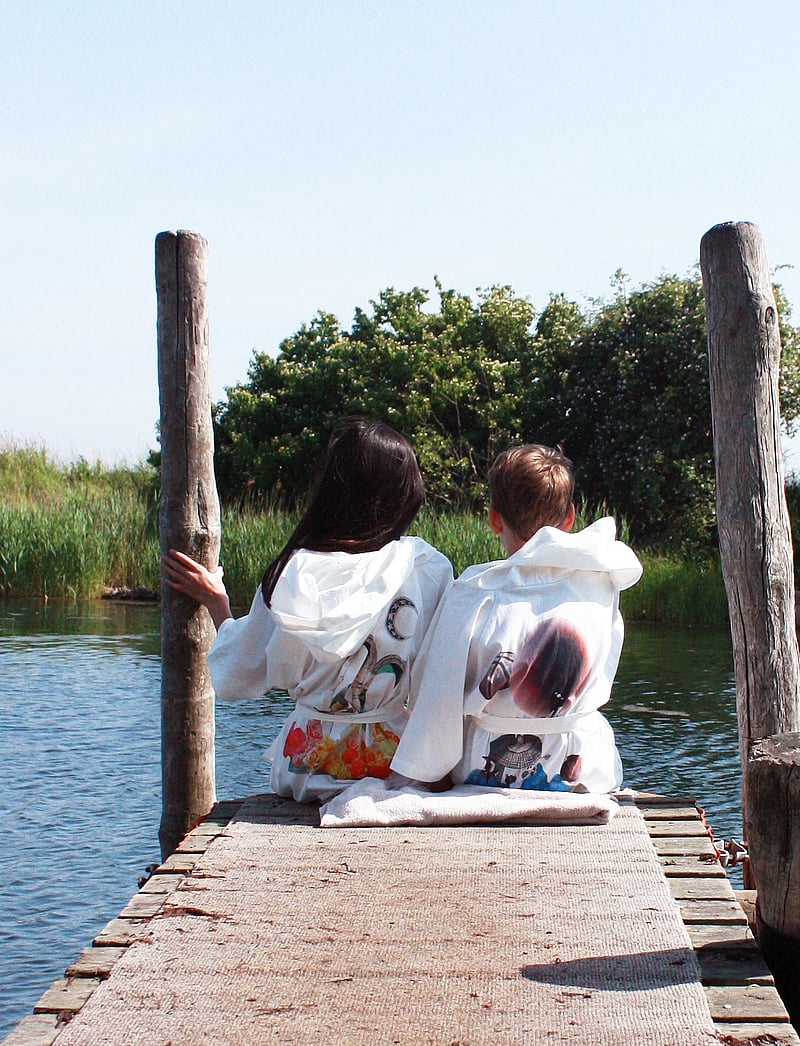 Marooms - Space Bathrobe - badekåber - white - 2