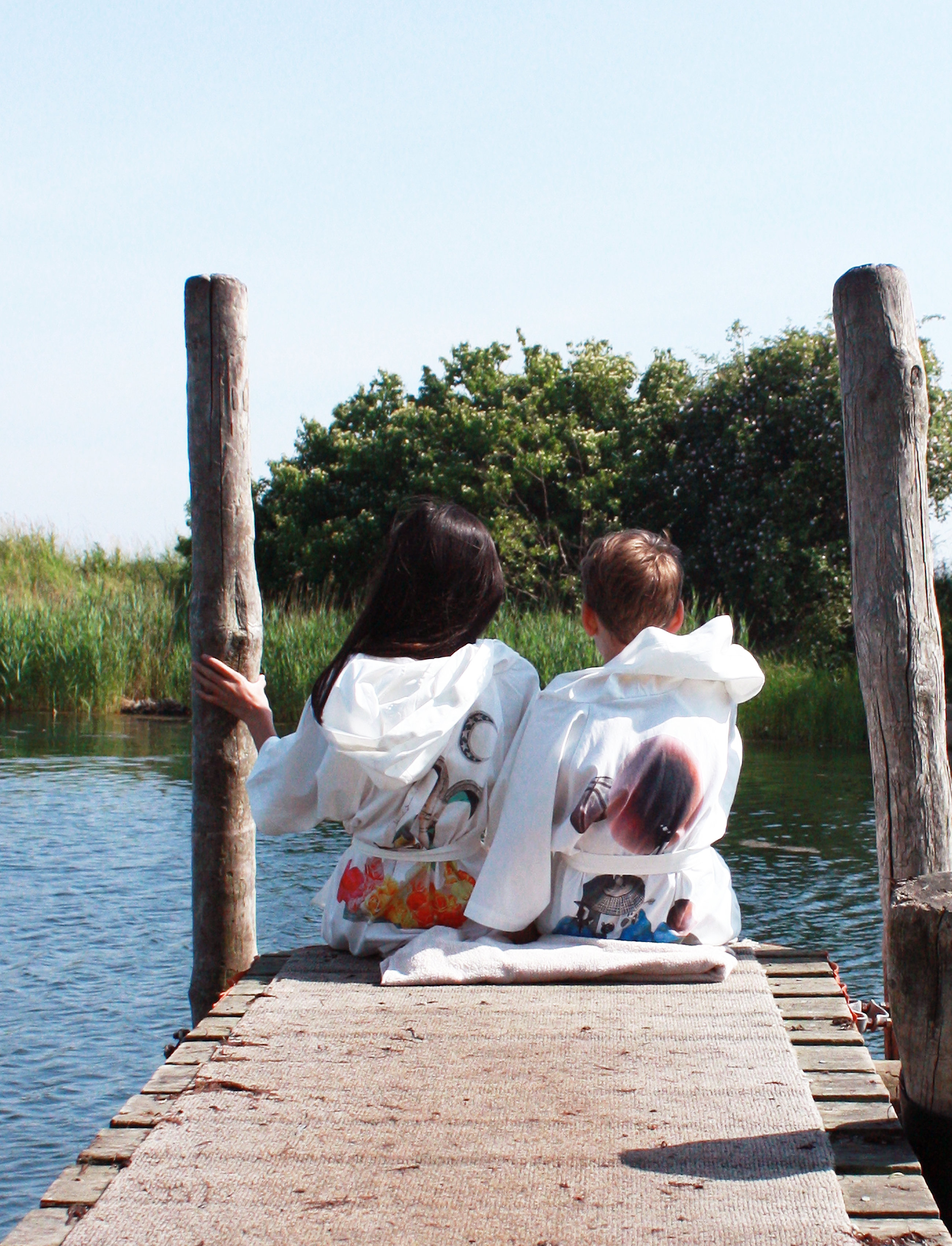 Marooms - Space Bathrobe - nat- & undertøj - white - 2