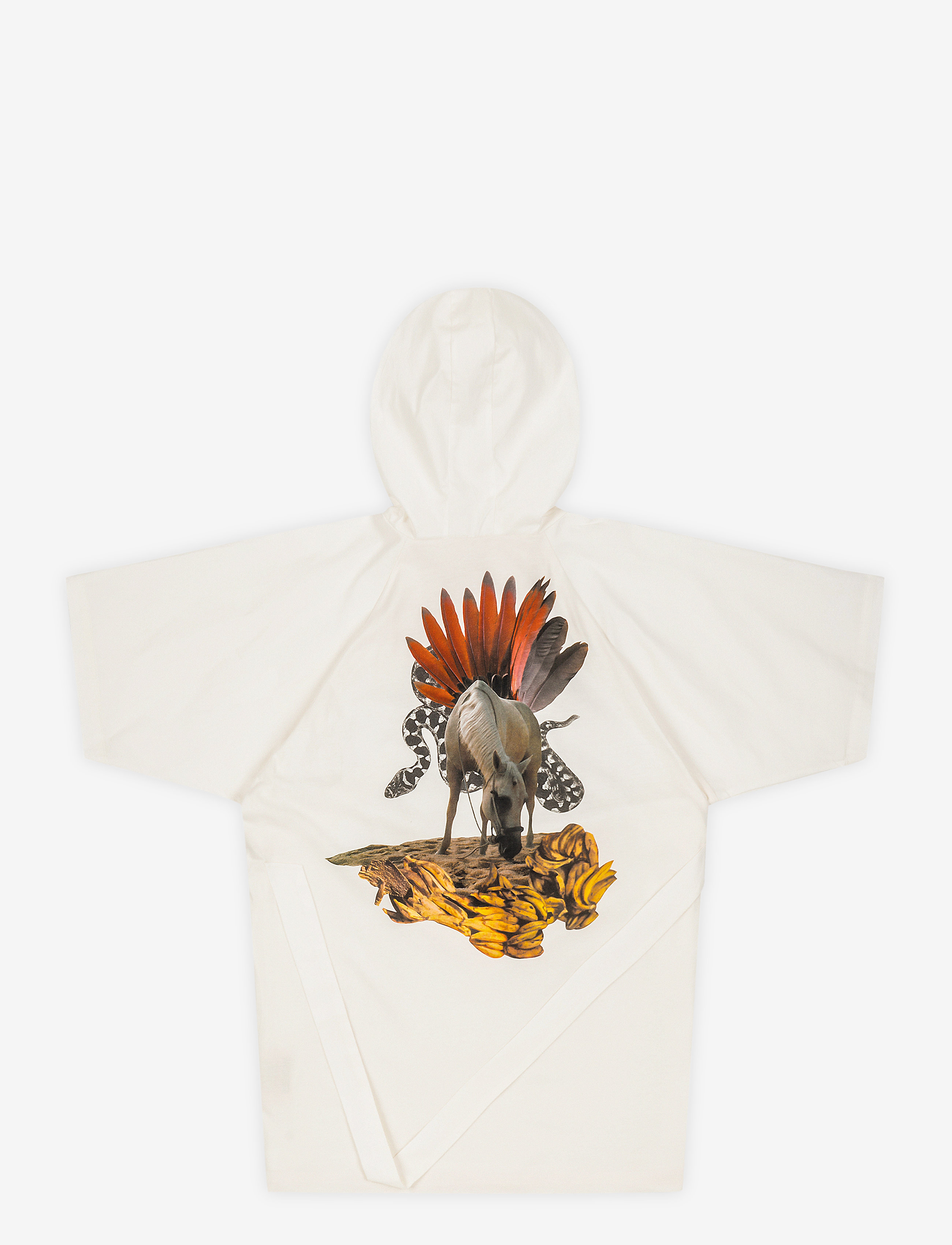 Marooms Nature Bathrobe, 110-122, Night & Underwear, Weiß - Bathrobes, Kinder