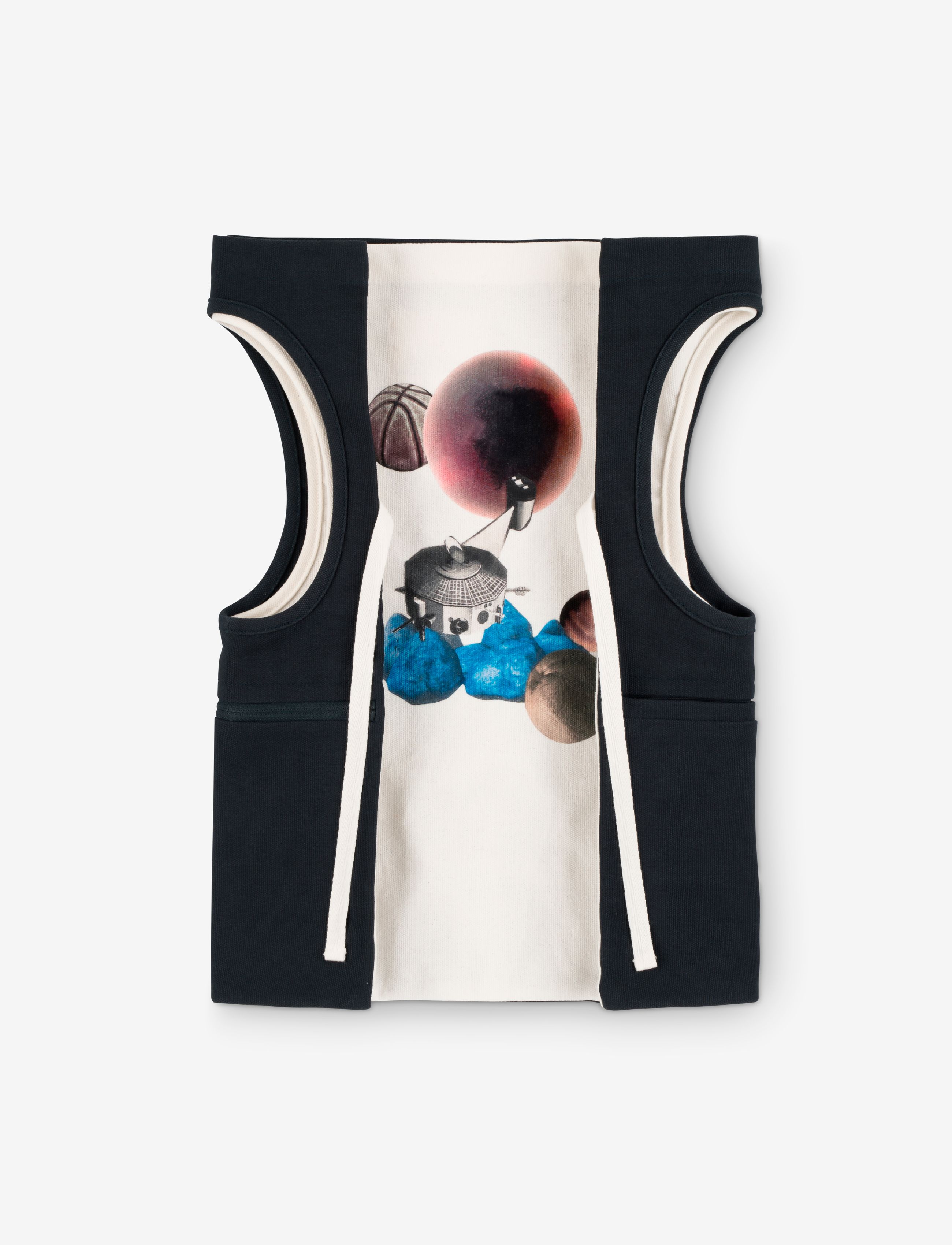 MAROOMS Space Utility Vest Blau - 110-134 - Kinder
