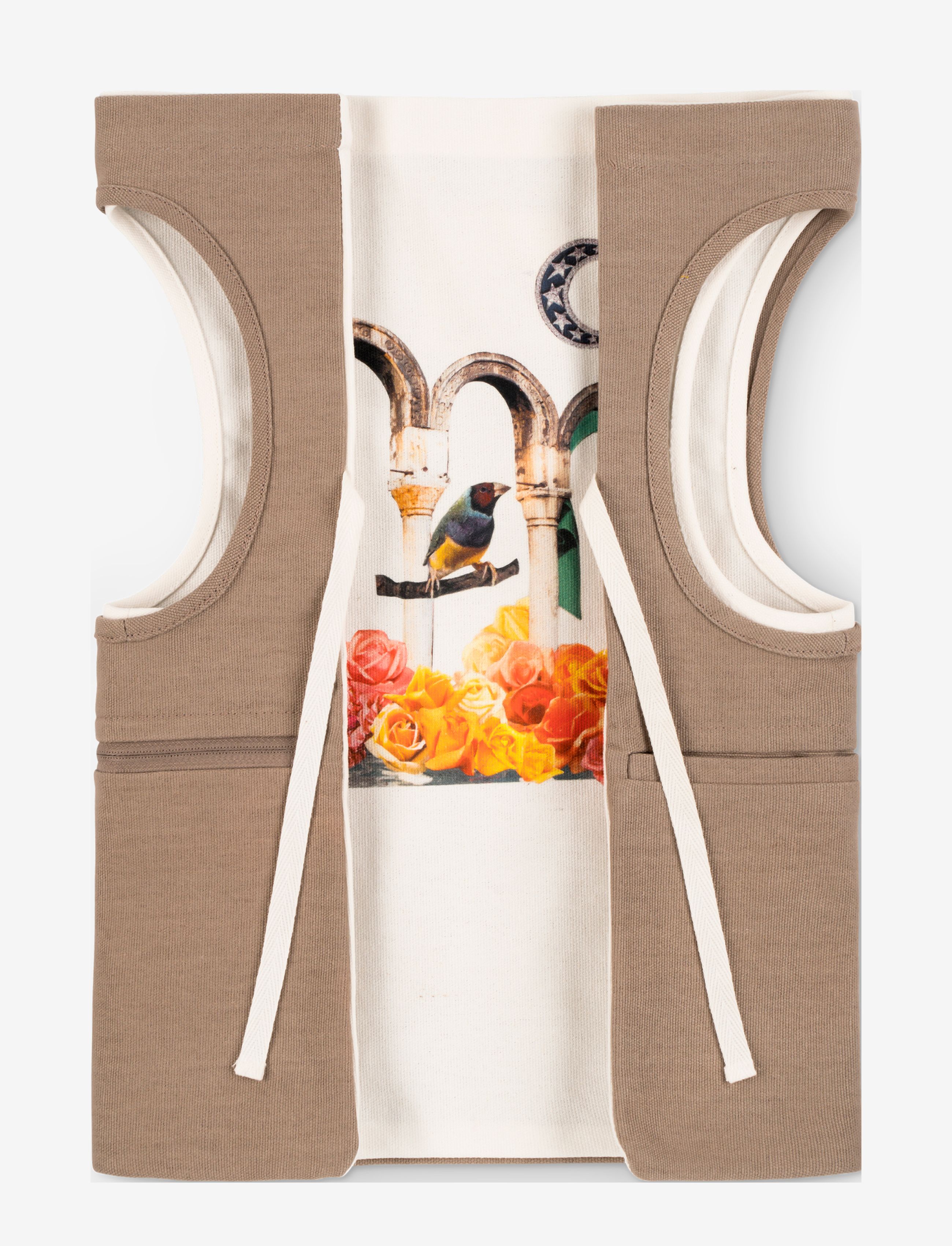 Marooms Fairy tale Utility Vest - Vests - OATMEAL / brown