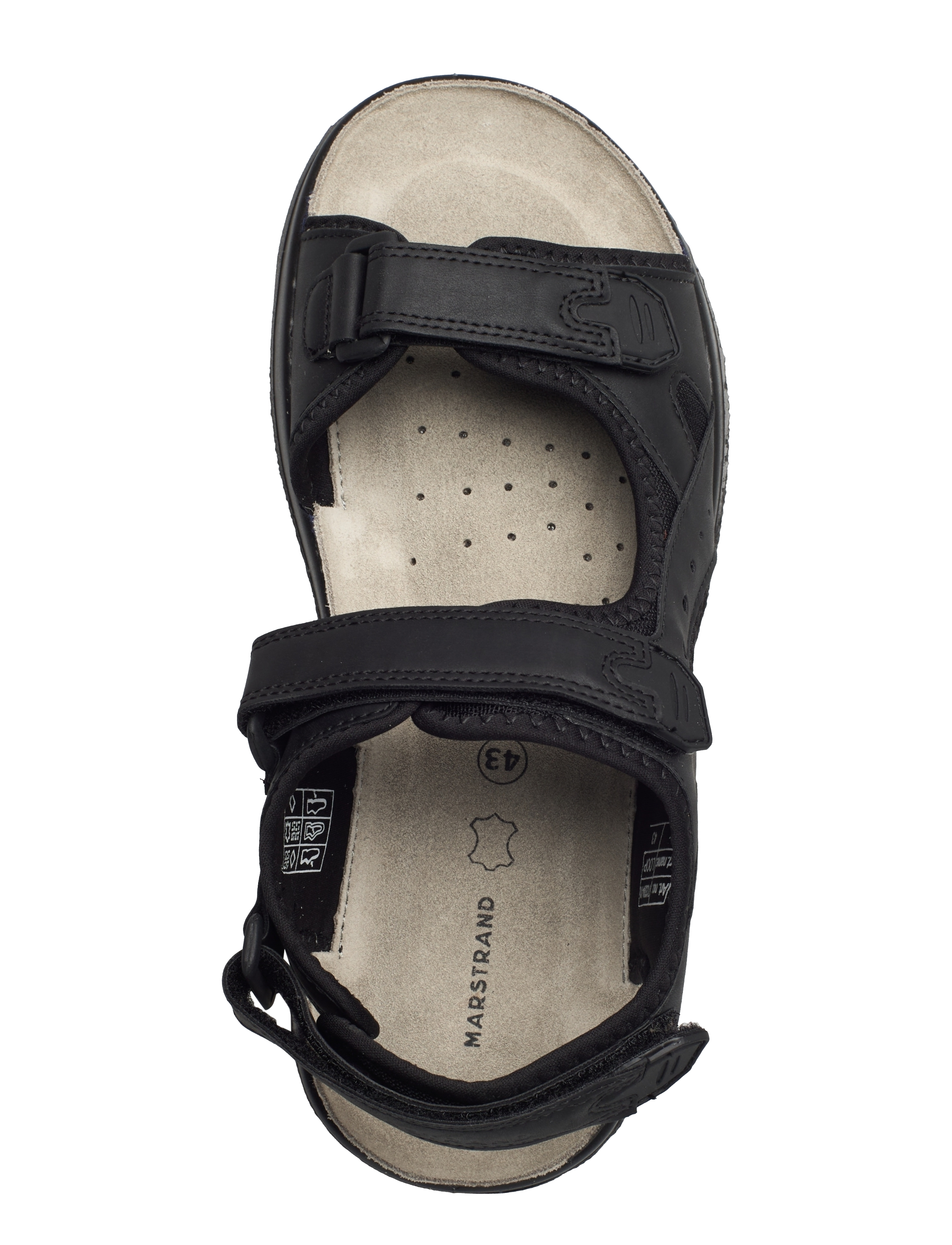 Marstrand - LOOP MARSTRAND SANDAL BRUN 46 - herren - black - 3