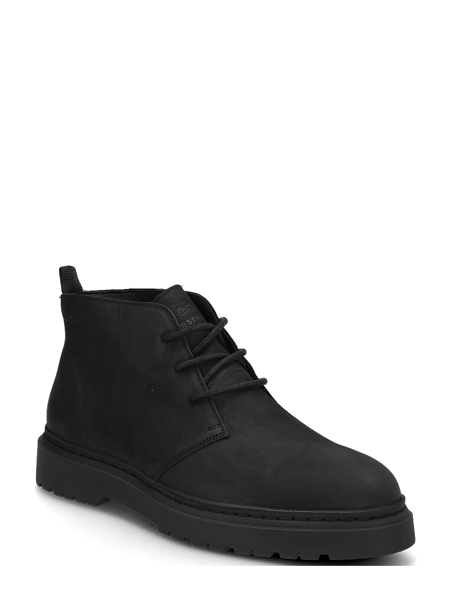 Marstrand - ELLIS RUSTIC LTH KÄNGA BLACK 45 - schnürstiefel - black - 0
