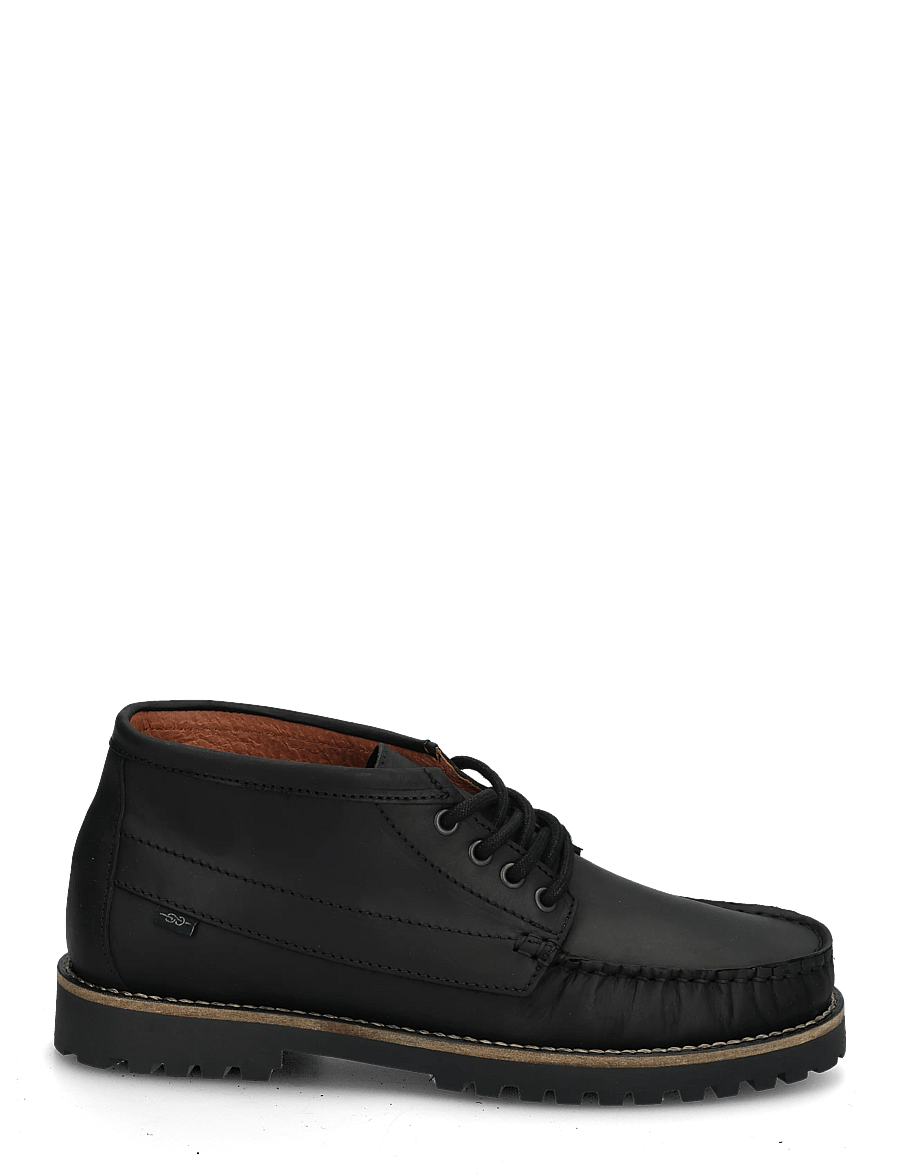 Marstrand - NOEL MID SKO GREY NBK 41 - snørestøvler - dull black - 2