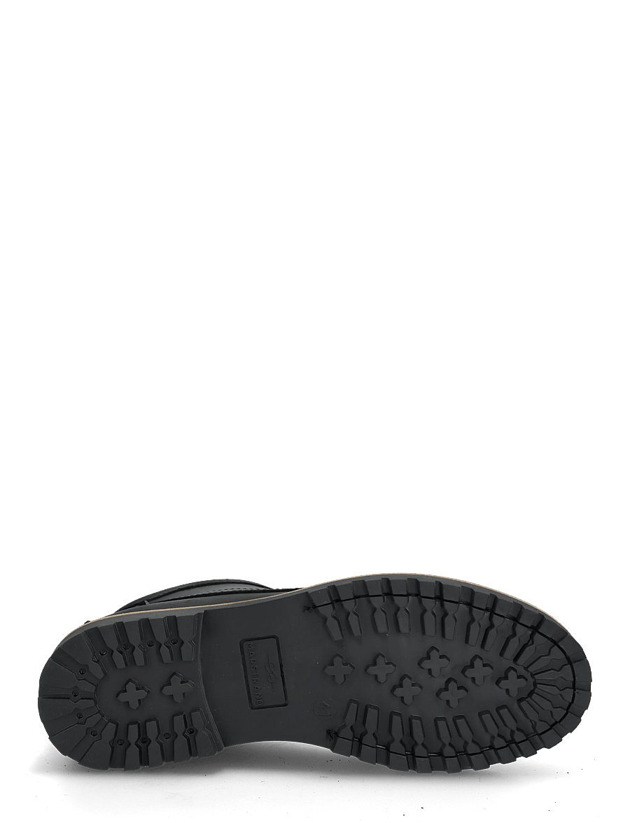 Marstrand - NOEL MID SKO GREY NBK 41 - snørestøvler - dull black - 4