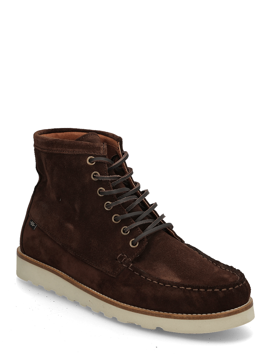 Marstrand - ANDY MID SUEDE KÄNGA DK.BROWN 41 - schnürstiefel - dark brown - 0