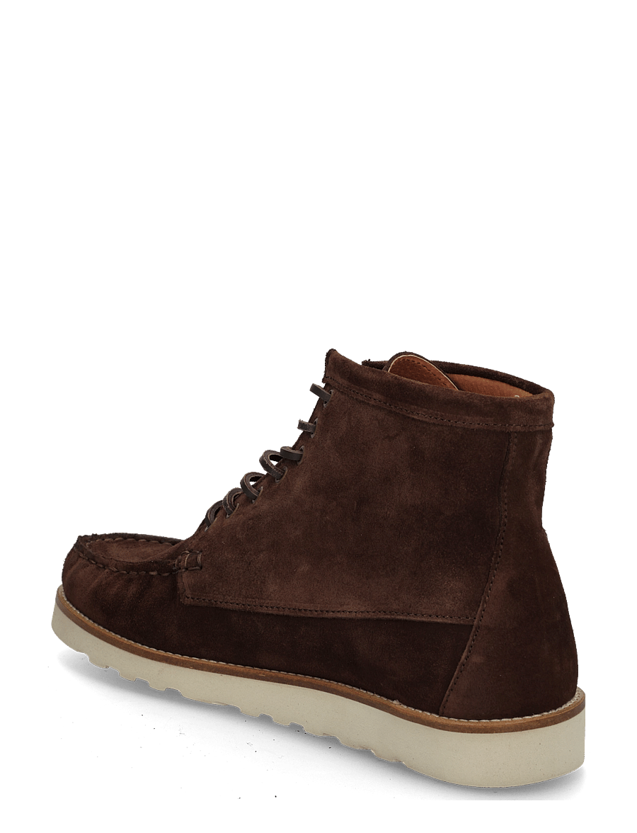 Marstrand - ANDY MID SUEDE KÄNGA DK.BROWN 44 - støvler med snøre - dark brown - 1
