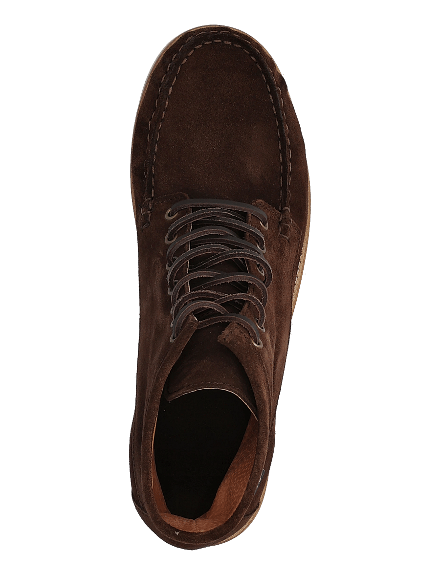 Marstrand - ANDY MID SUEDE KÄNGA DK.BROWN 44 - støvler med snøre - dark brown - 2