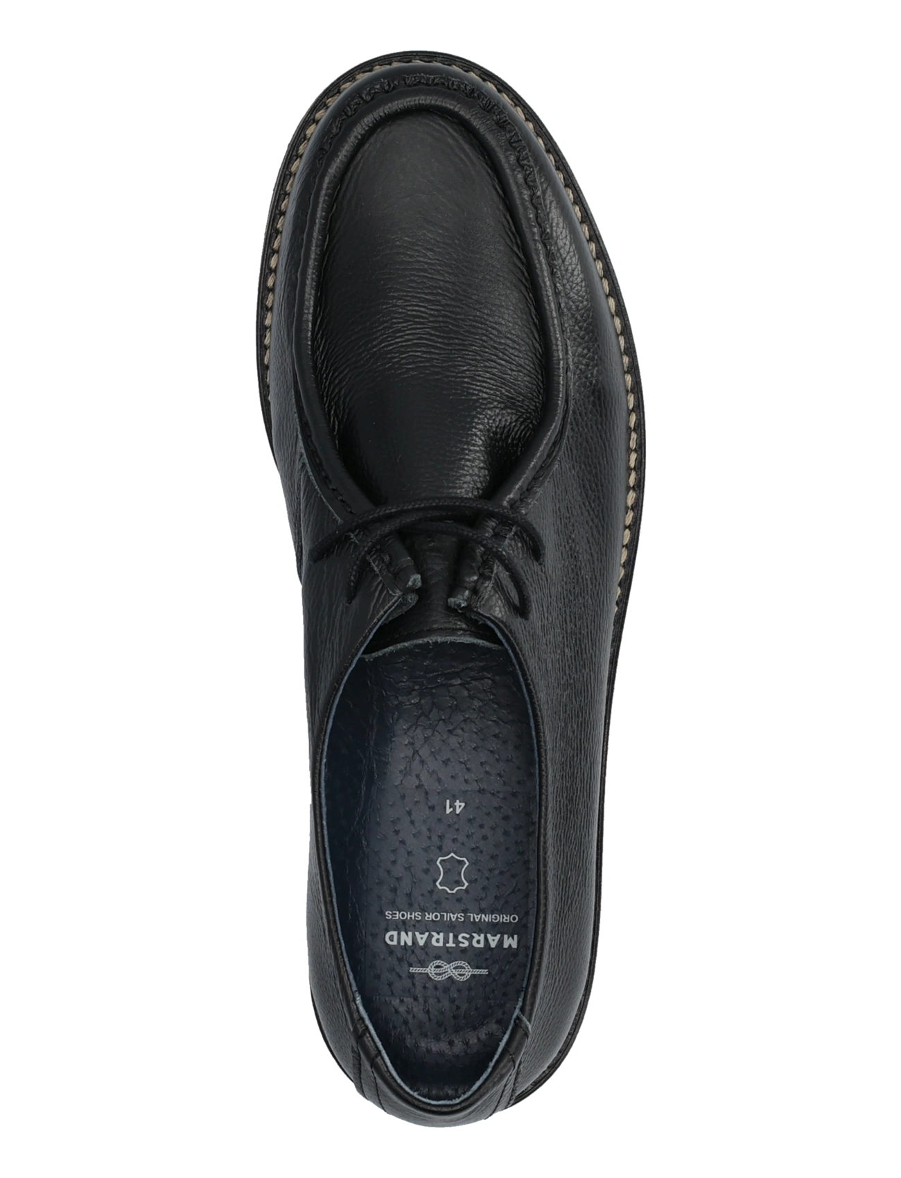 Marstrand - LIAM LTH SKO DK BROWN 46 - moc-toes - black grain - 3