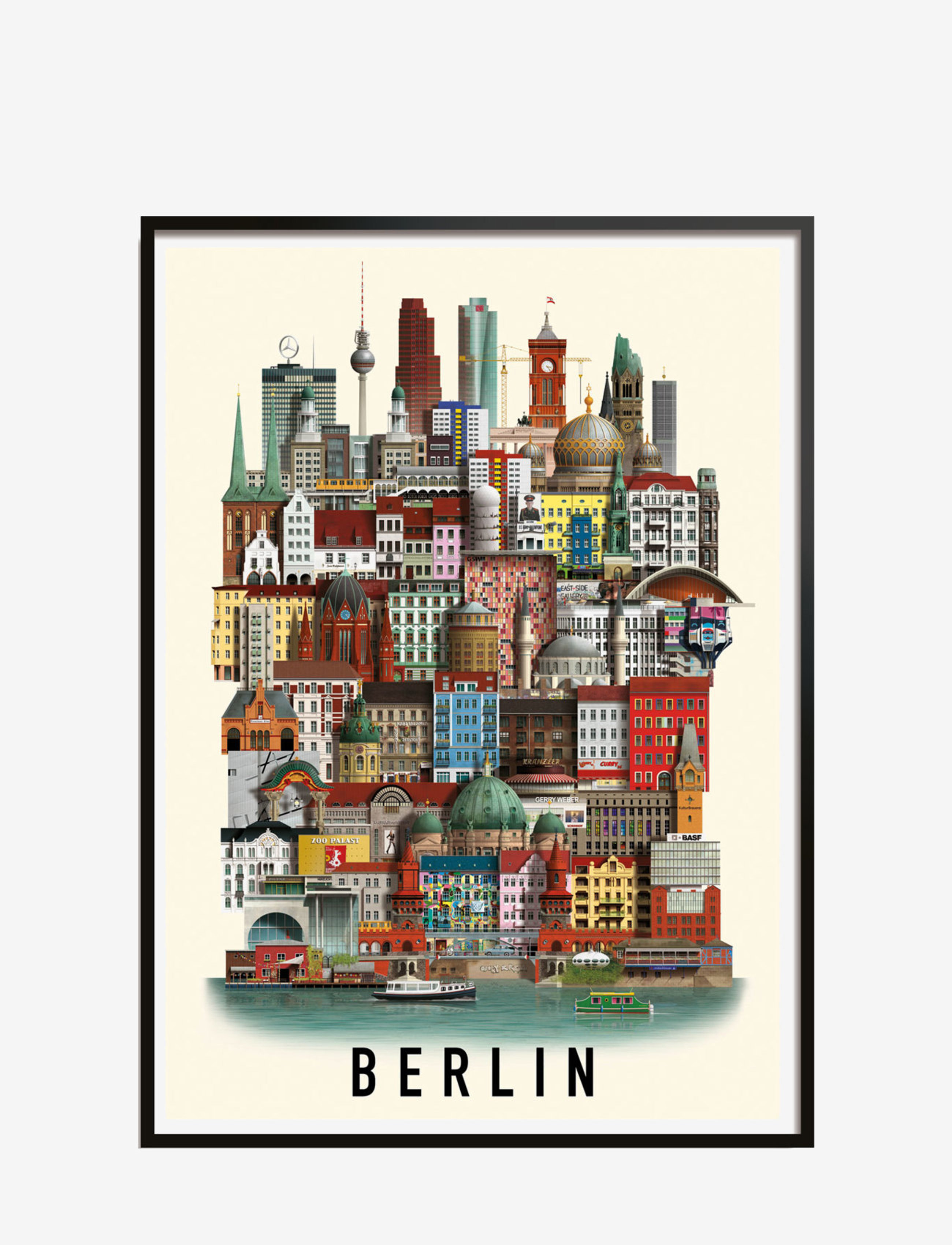 MARTIN SCHWARTZ Berlin Standard Poster MULTI COLOR - 50X70CM - Unisex