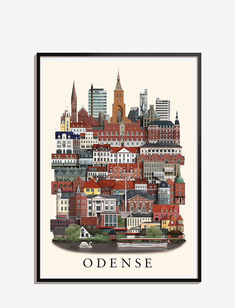Martin Schwartz - Odense standard poster - städte & karten - multi color - 0