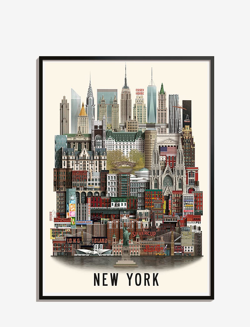 Martin Schwartz - New York standard poster - linnad ja kaardid - multi color - 0