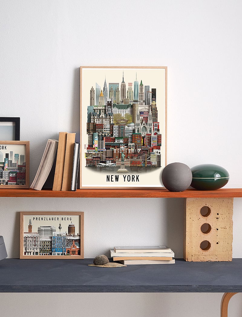 Martin Schwartz - New York standard poster - linnad ja kaardid - multi color - 1