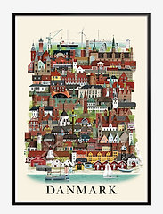 Martin Schwartz - Danmark small poster - kaupungit ja kartat - multi color - 0