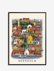Martin Schwartz - Bornholm standard poster - byer og kort - multi color - 0