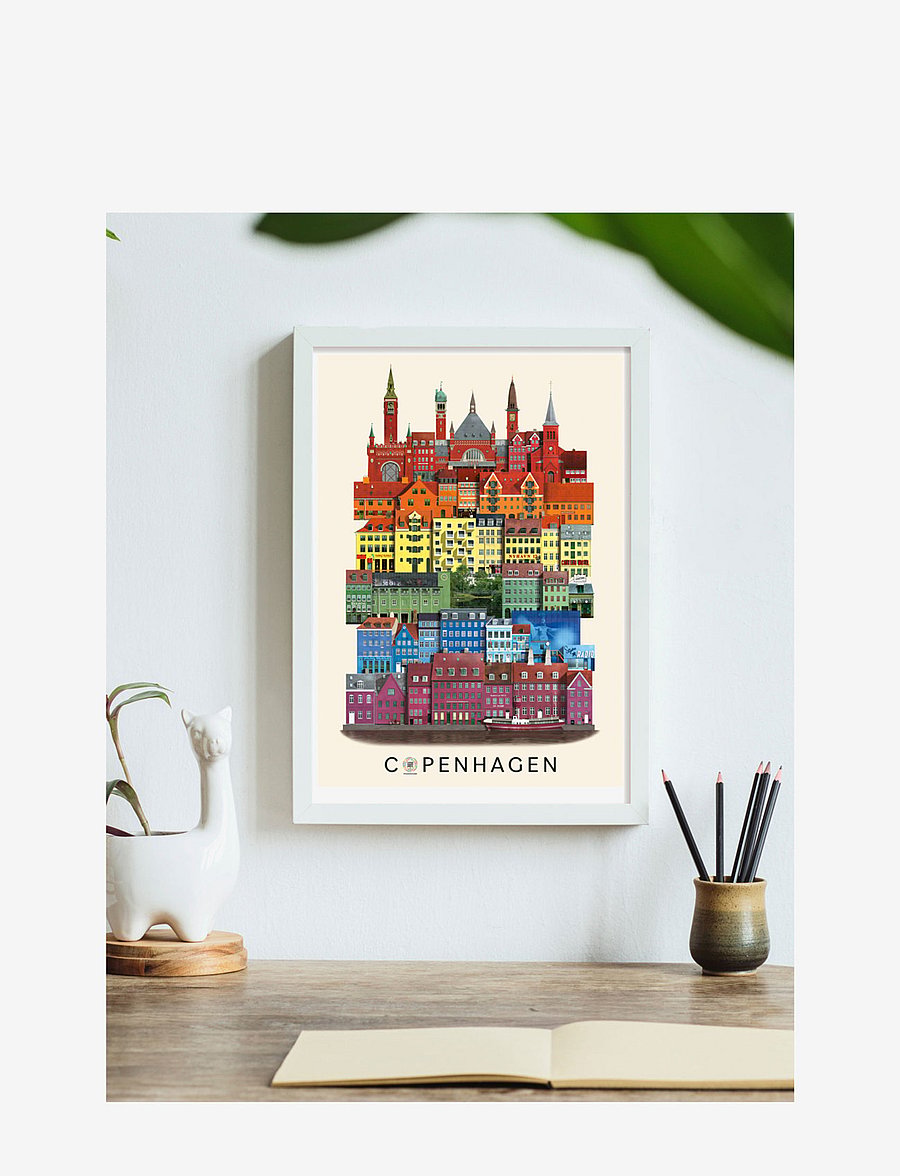 Martin Schwartz - Copenhagen 2021 small poster - linnad ja kaardid - multi color - 1
