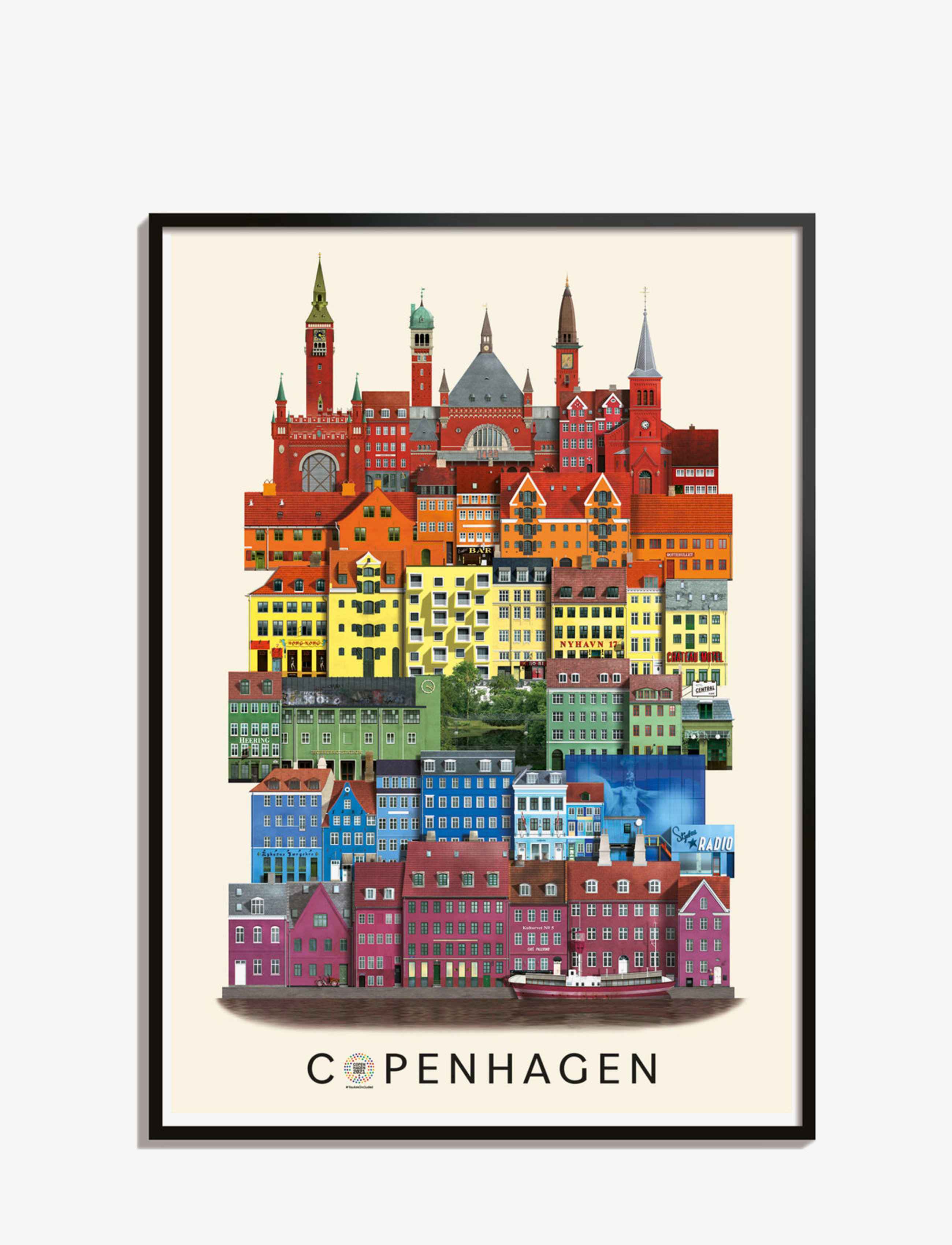 Martin Schwartz Copenhagen 2021 small poster - Einrichtung - MULTI COLOR / clear