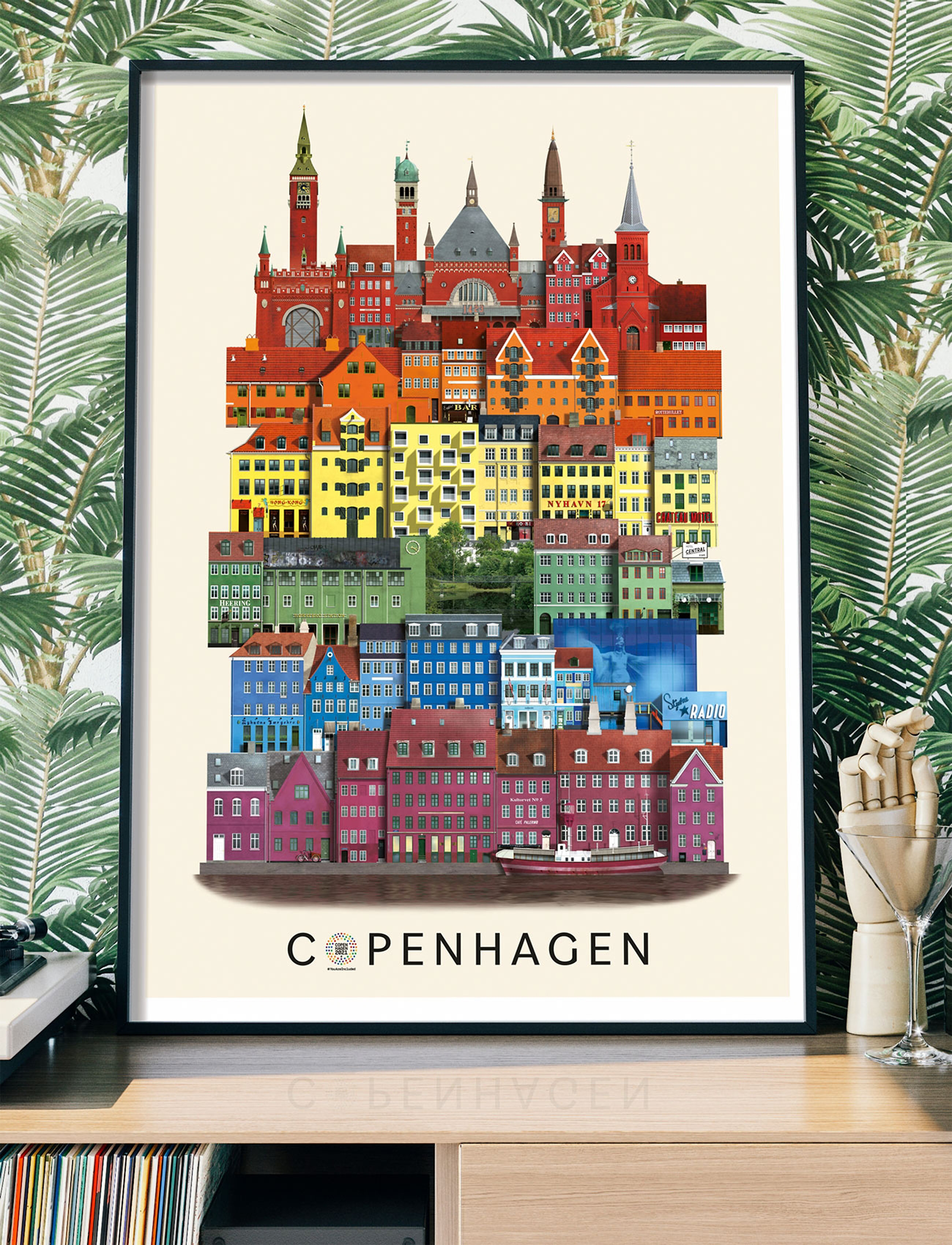 Martin Schwartz - Copenhagen 2021 standards poster - pilsētas un kartes - multi color - 2