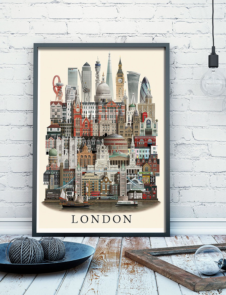 Martin Schwartz - London standard poster - städte & karten - multi color - 0