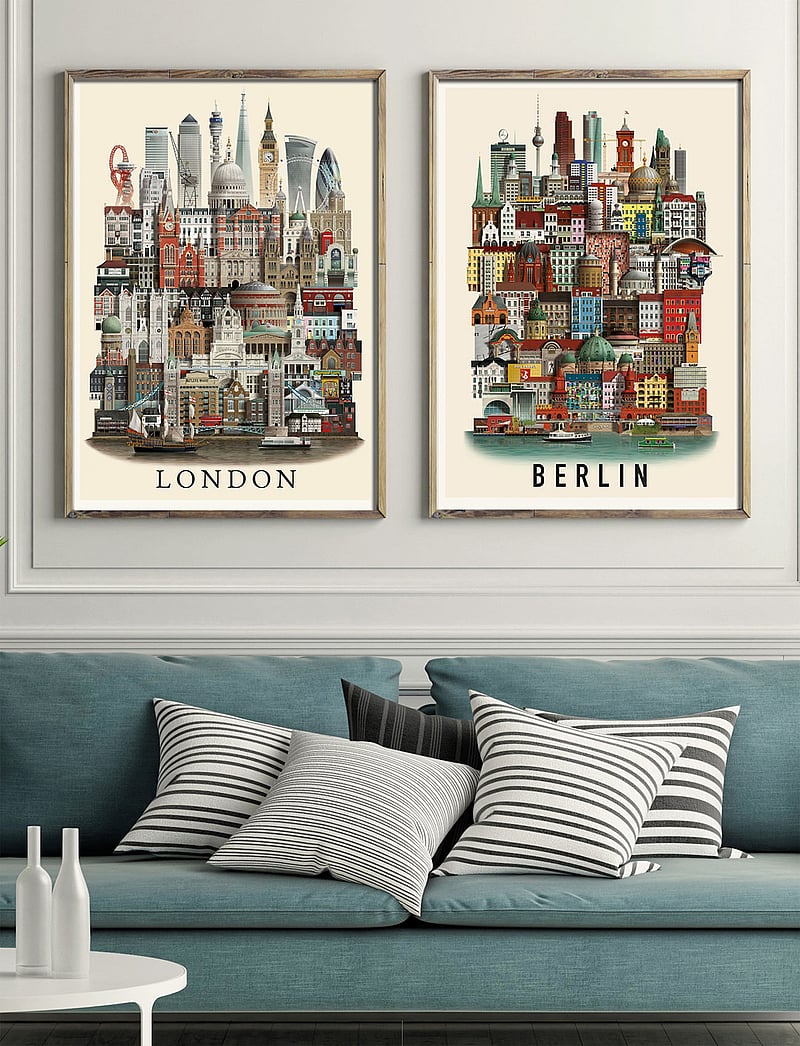 Martin Schwartz - London standard poster - städte & karten - multi color - 2