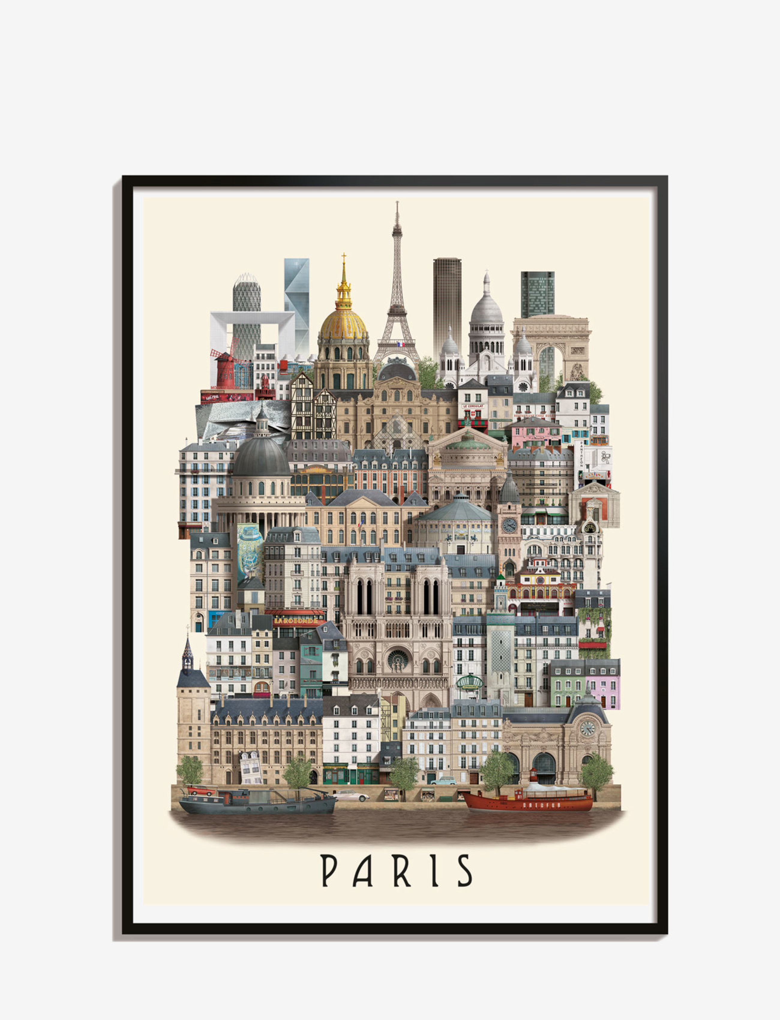 Martin Schwartz Paris Standard Poster, Cities & Maps, Nude, Str: 50X70CM