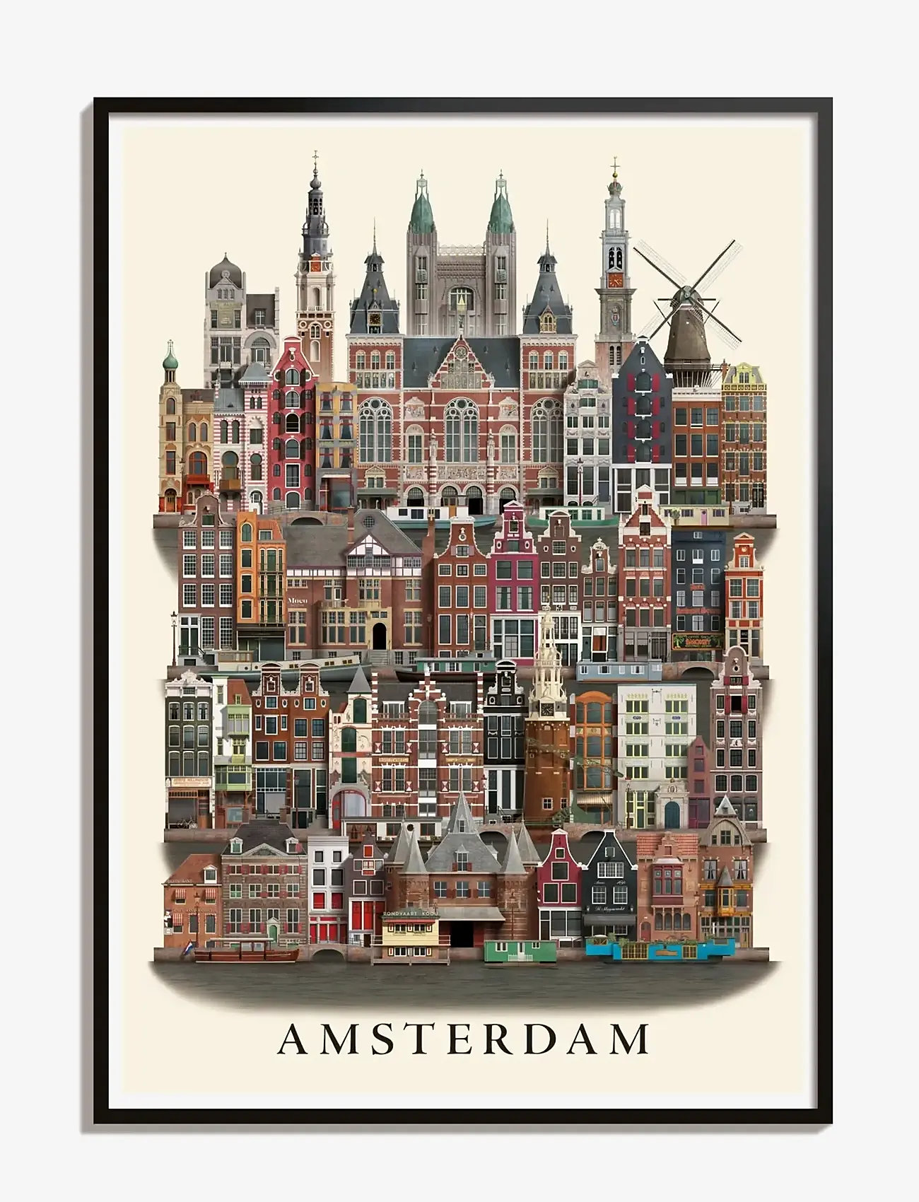 Martin Schwartz - Amsterdam small poster - städte & karten - multicolor - 1