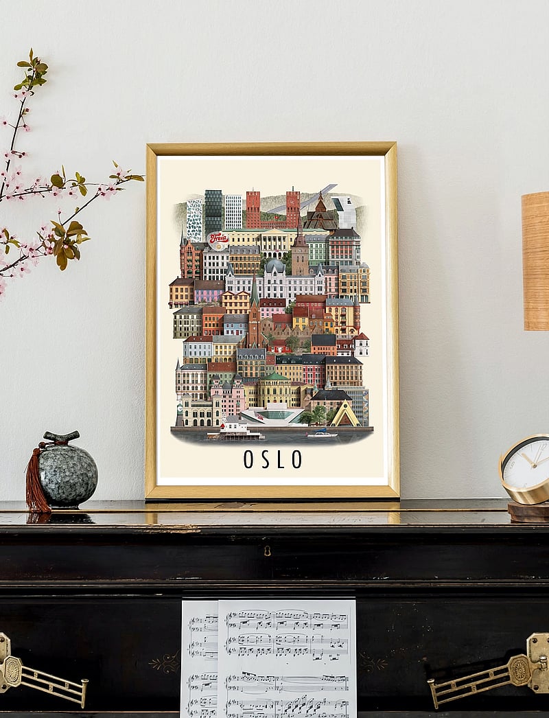 Martin Schwartz - Oslo small poster - kaupungit ja kartat - multicolor - 1