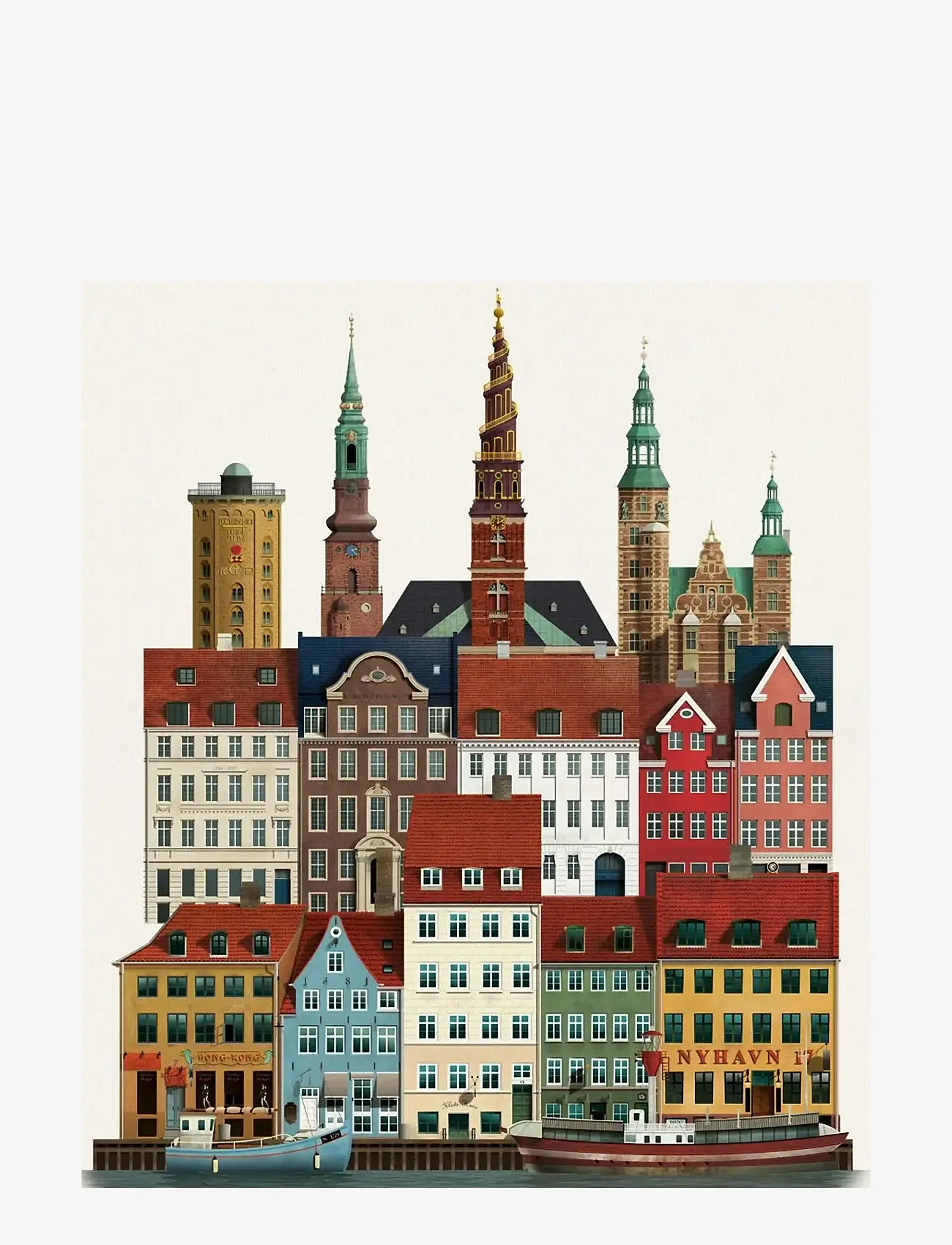 Martin Schwartz - København tea towel - osta hinna alusel - multicolor - 0