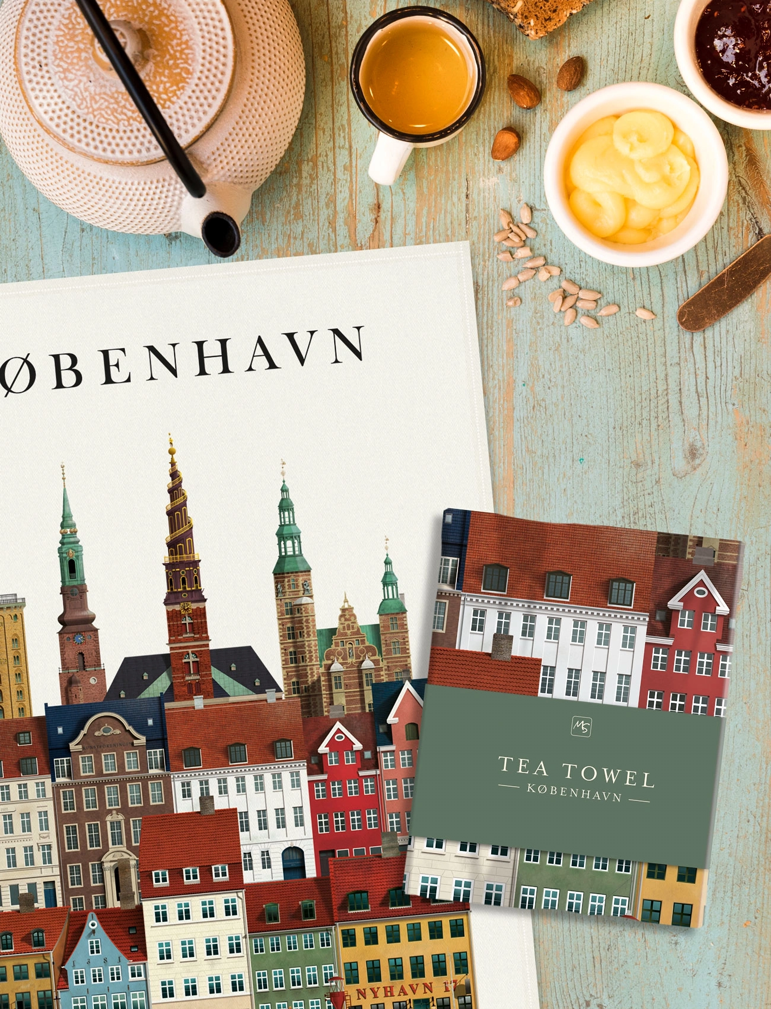 Martin Schwartz - København tea towel - köögirätikud - multicolor - 1
