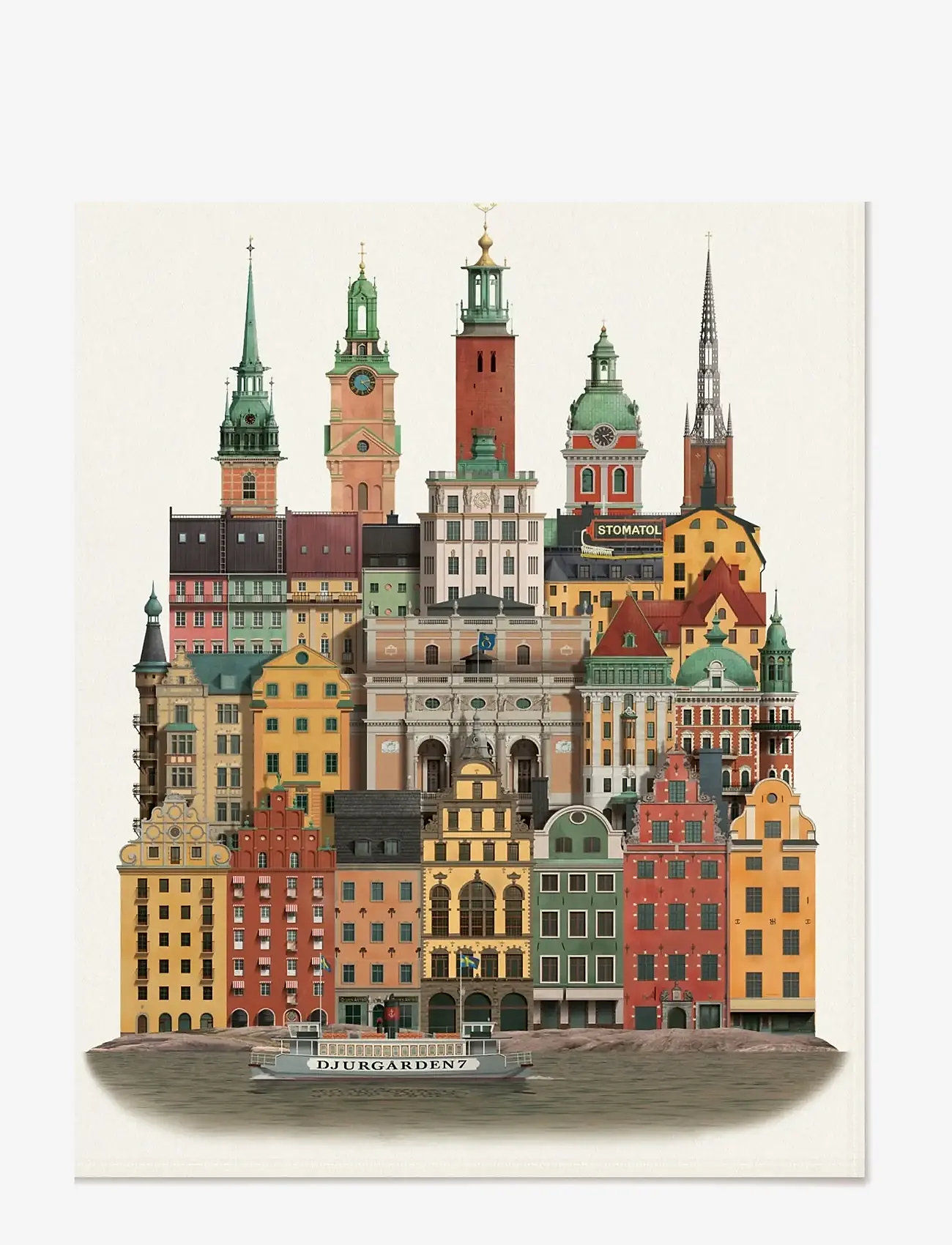 Martin Schwartz - Stockholm tea towel - küchenhandtücher - multicolor - 0