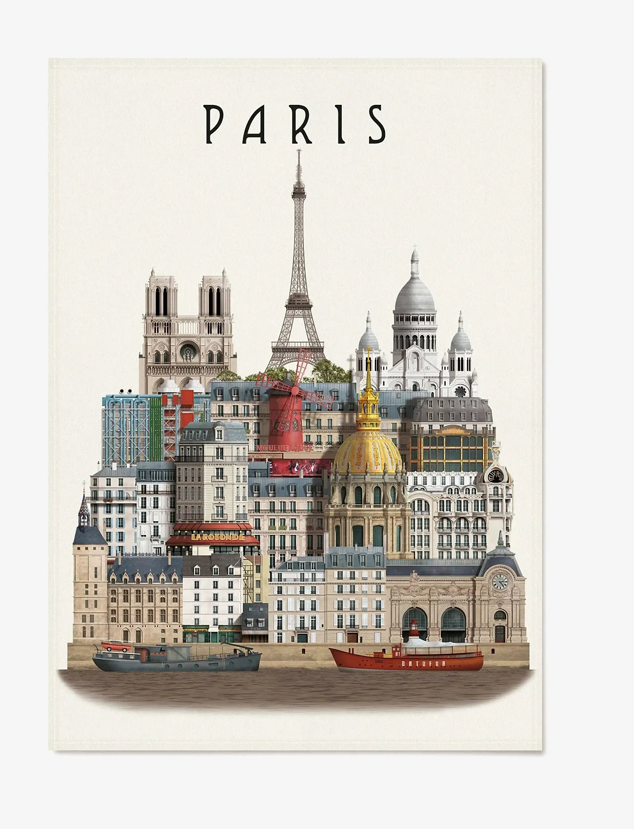Martin Schwartz - Paris tea towel - küchenhandtücher - multicolor - 0