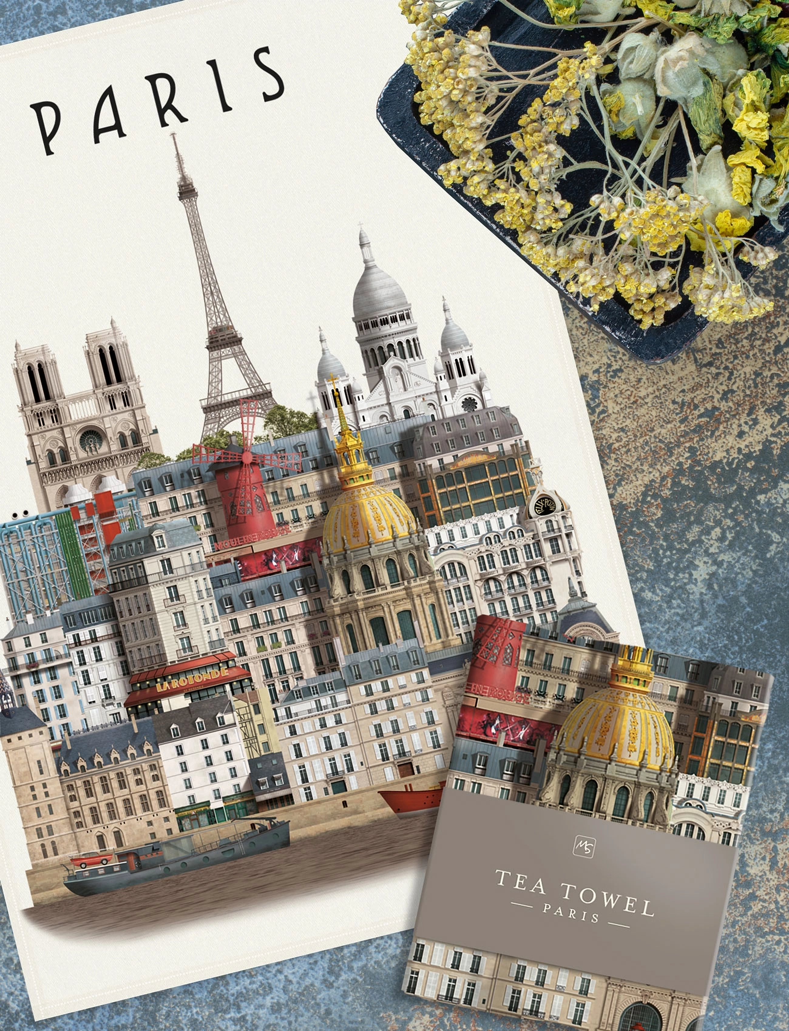 Martin Schwartz - Paris tea towel - viskestykker - multicolor - 1