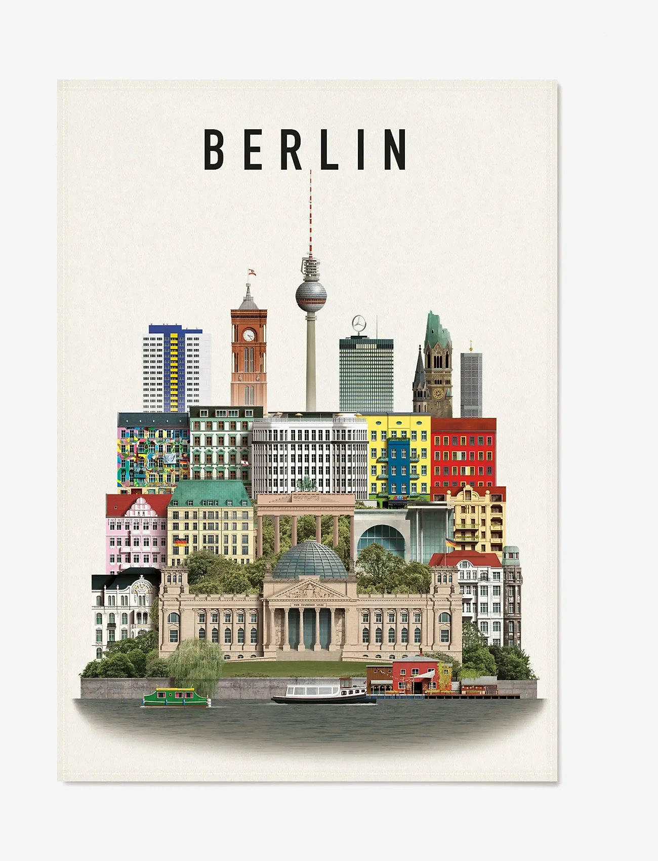 Martin Schwartz - Berlin tea towel - küchenhandtücher - multicolor - 0