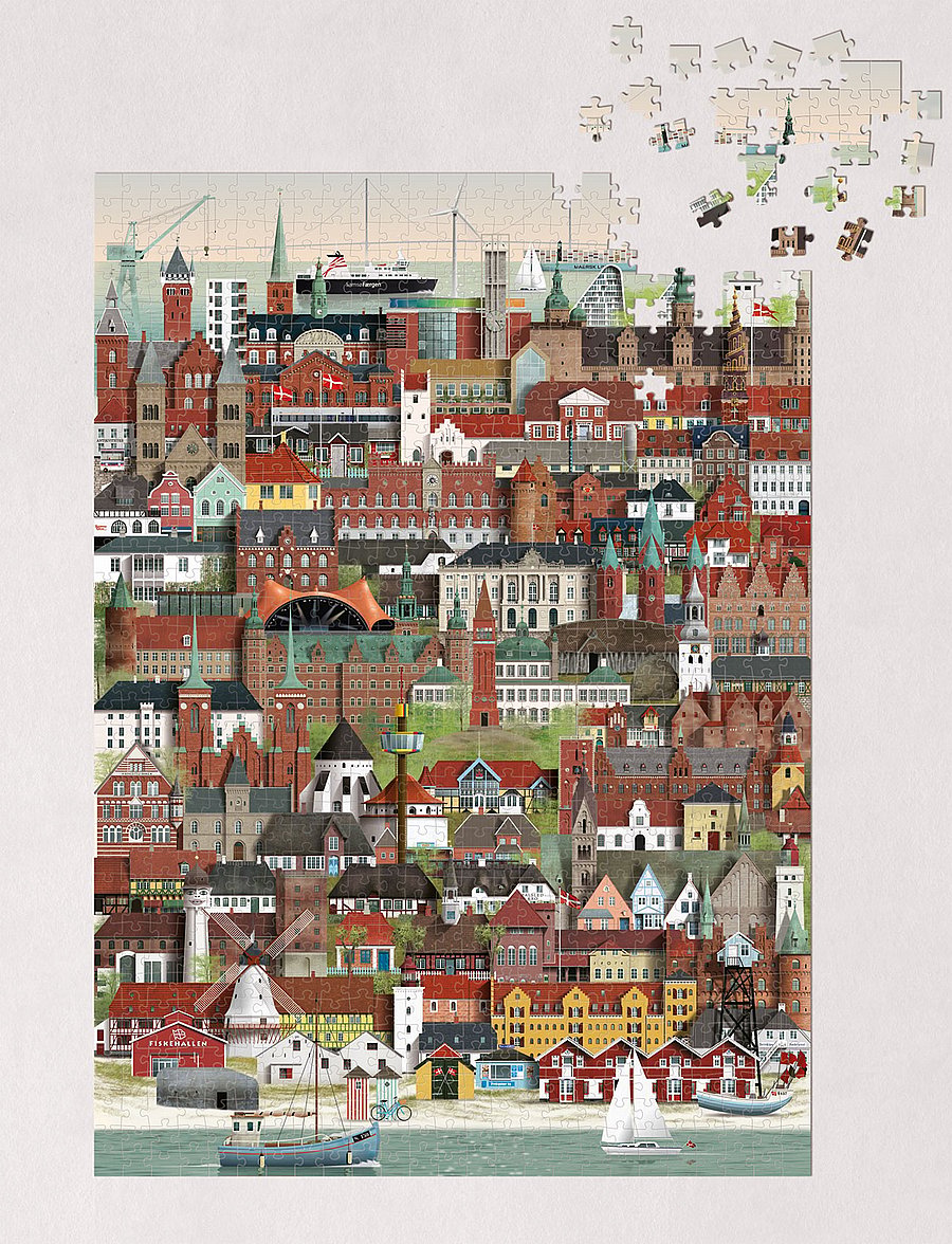 Martin Schwartz - Danmark Jigsaw puzzle (1000 pieces) - spiele & puzzles - multi color - 0