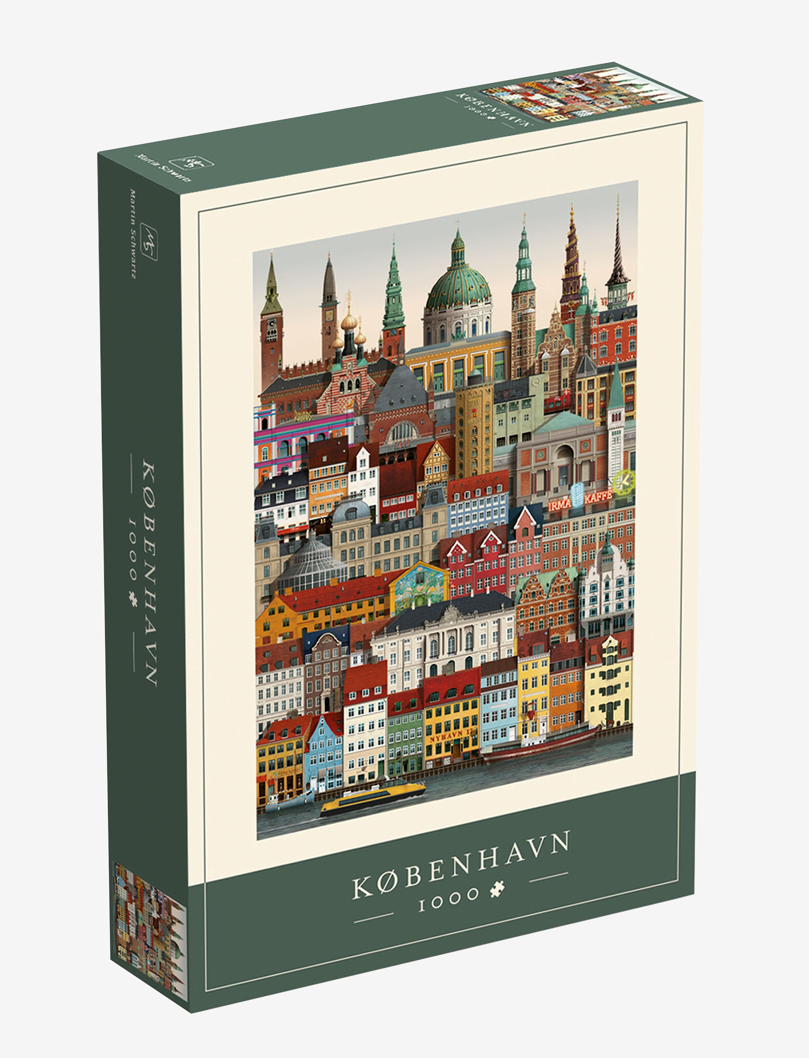 Martin Schwartz København Jigsaw Puzzle (1000 Pieces), Puslespil & Spil, Nude, Str: ONE SIZE