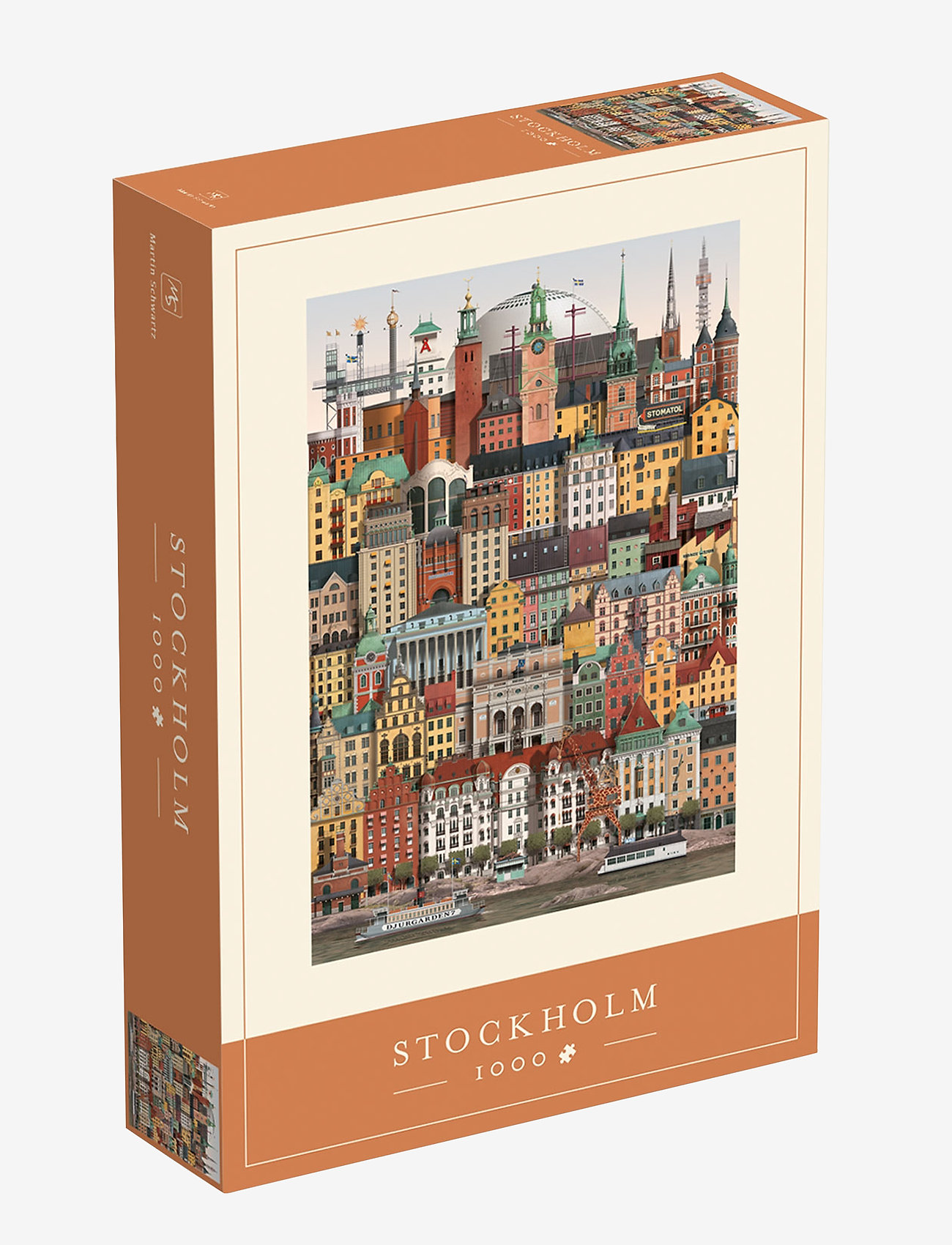 Martin Schwartz - Stockholm Jigsaw puzzle (1000 pieces) - lägsta priserna - multi color - 0