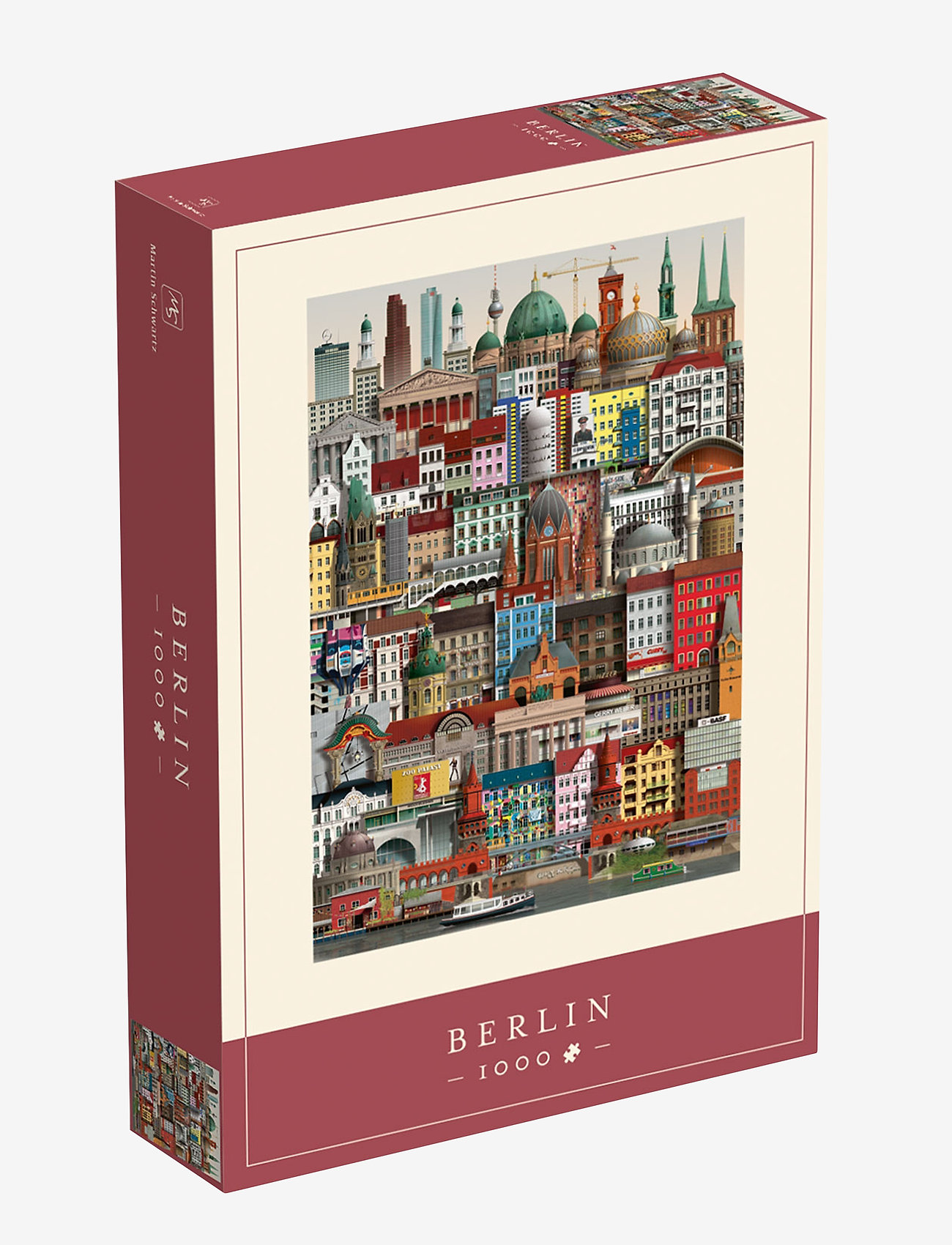 Martin Schwartz - Berlin Jigsaw puzzle (1000 pieces) - die niedrigsten preise - multi color - 0