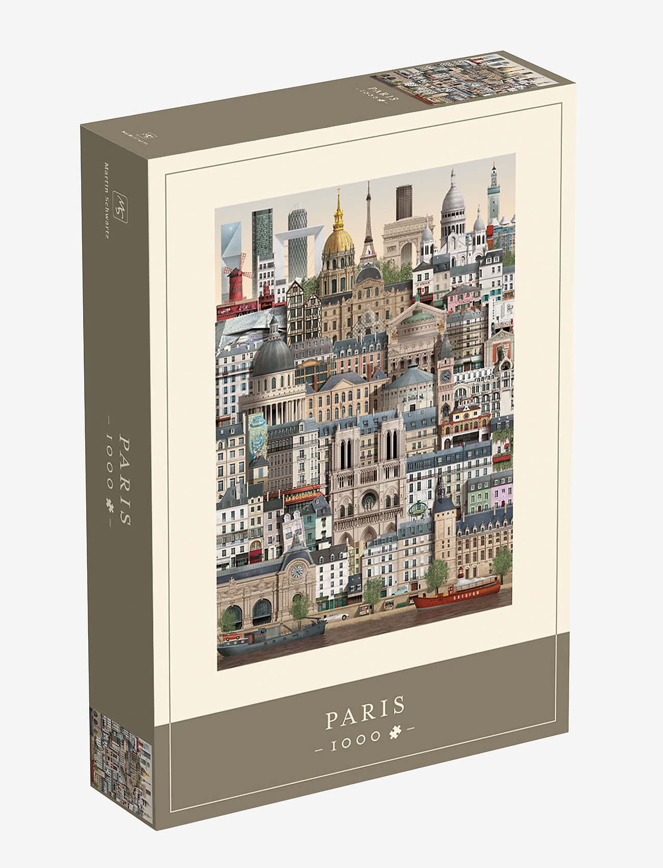 Martin Schwartz - Paris Jigsaw puzzle (1000 pieces) - najniższe ceny - multi color - 0