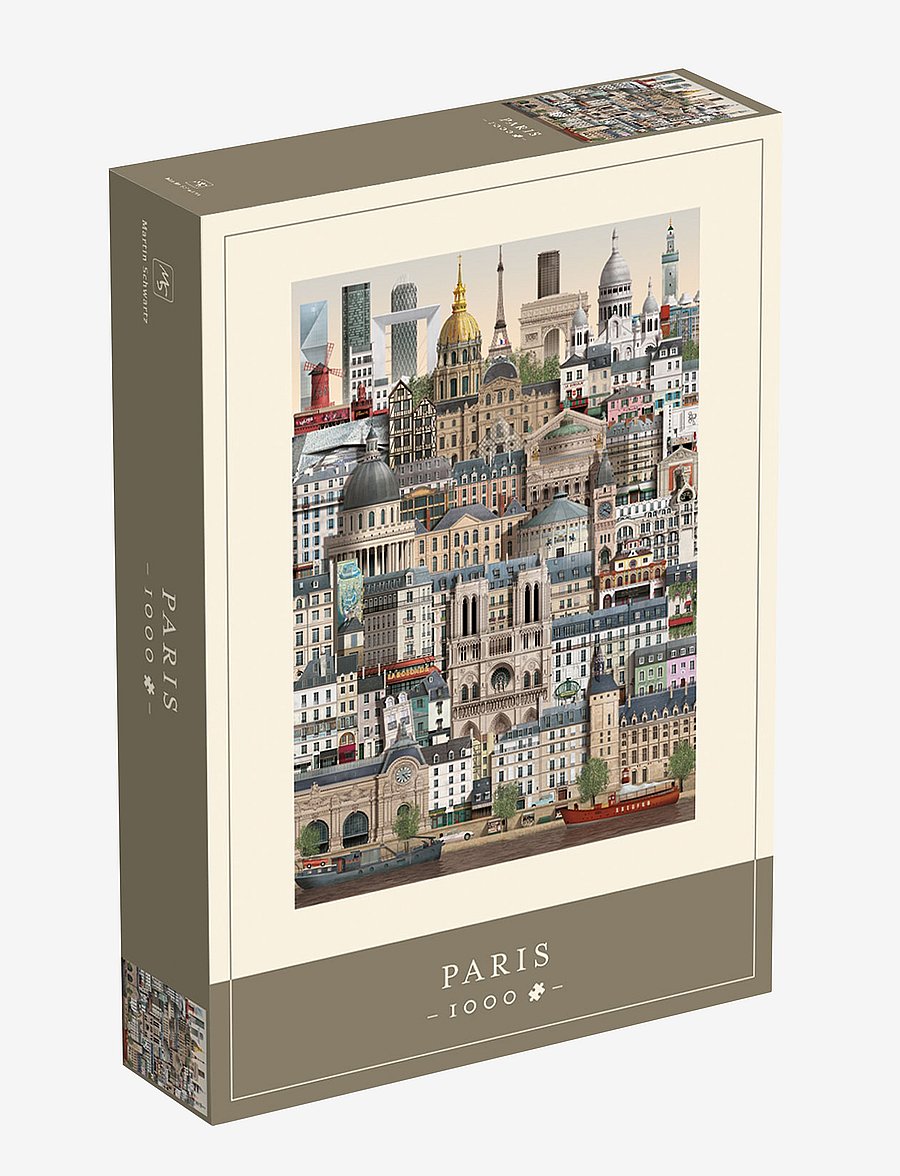 Martin Schwartz - Paris Jigsaw puzzle (1000 pieces) - osta hinna alusel - multi color - 1