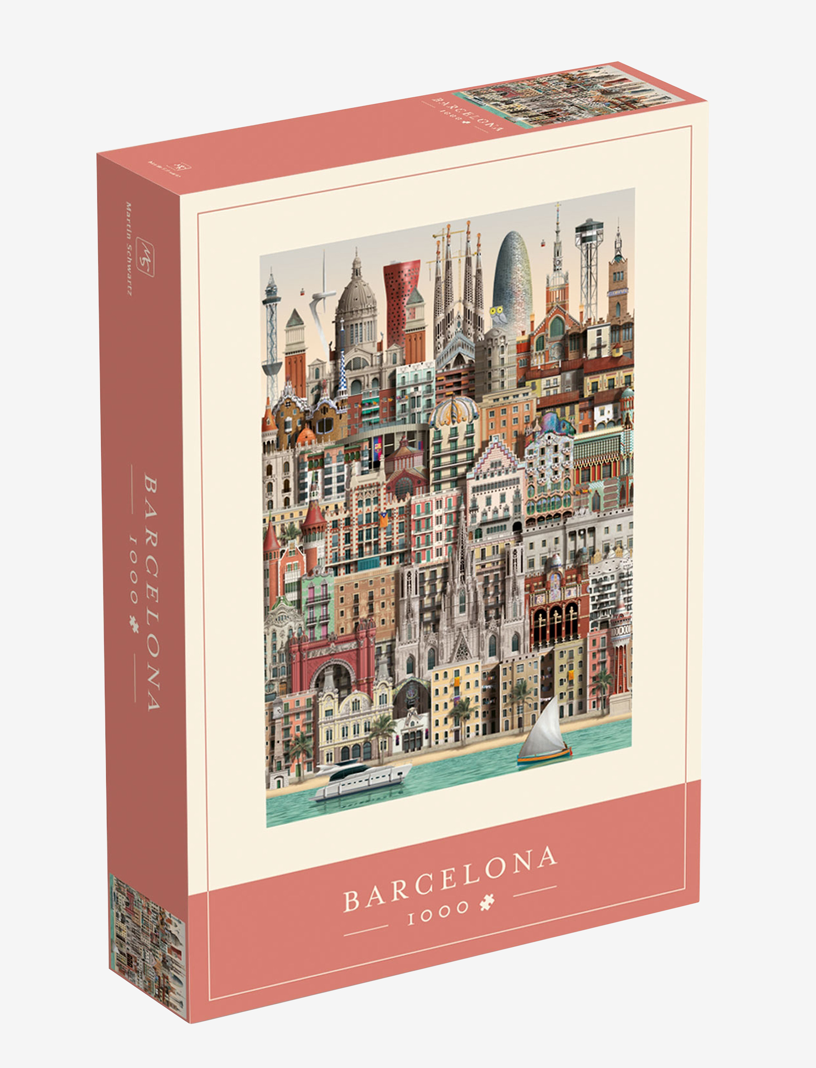 Martin Schwartz Barcelona Jigsaw Puzzle (1000 Pieces), Puslespil & Spil, Nude, Str: ONE SIZE
