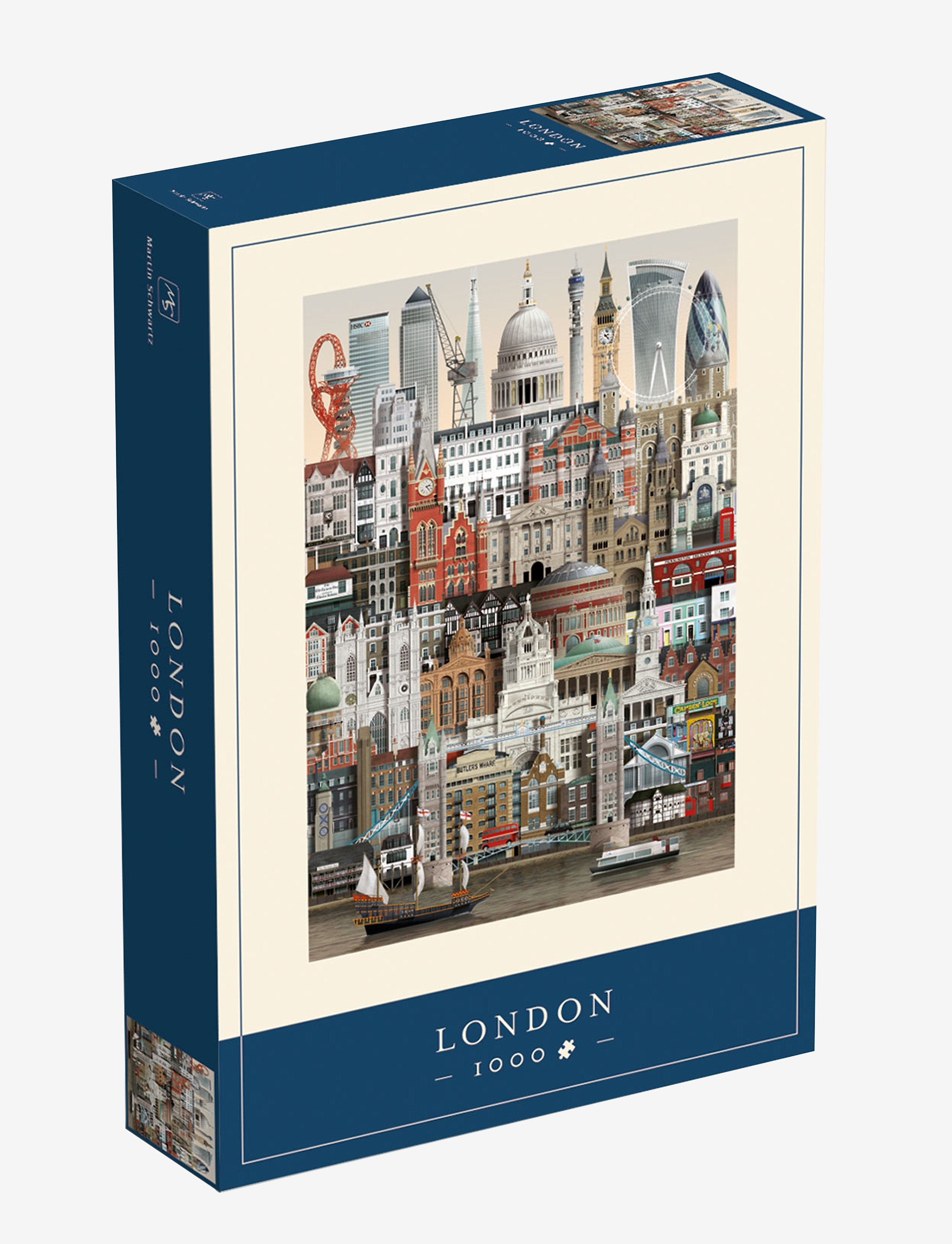 Martin Schwartz London Jigsaw Puzzle (1000 Pieces), Puslespil & Spil, Nude, Str: ONE SIZE