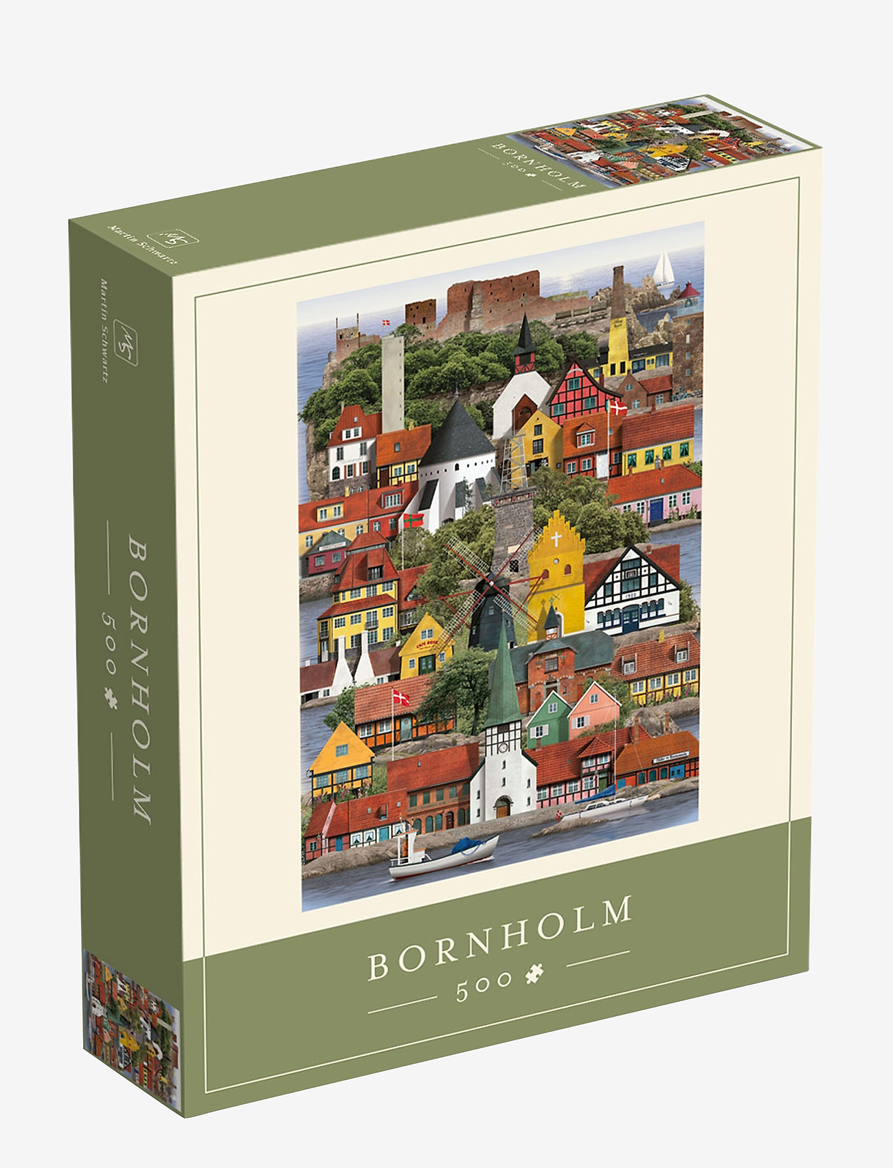 Martin Schwartz - Bornholm Jigsaw puzzle (500 pieces) - najniższe ceny - multi color - 0