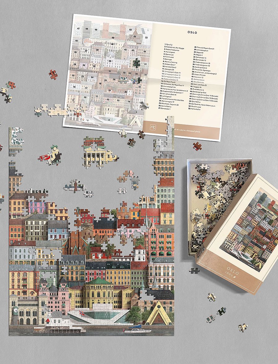 Martin Schwartz - Oslo Jigsaw puzzle (1000 pieces) - spiele & puzzles - multicolor - 2