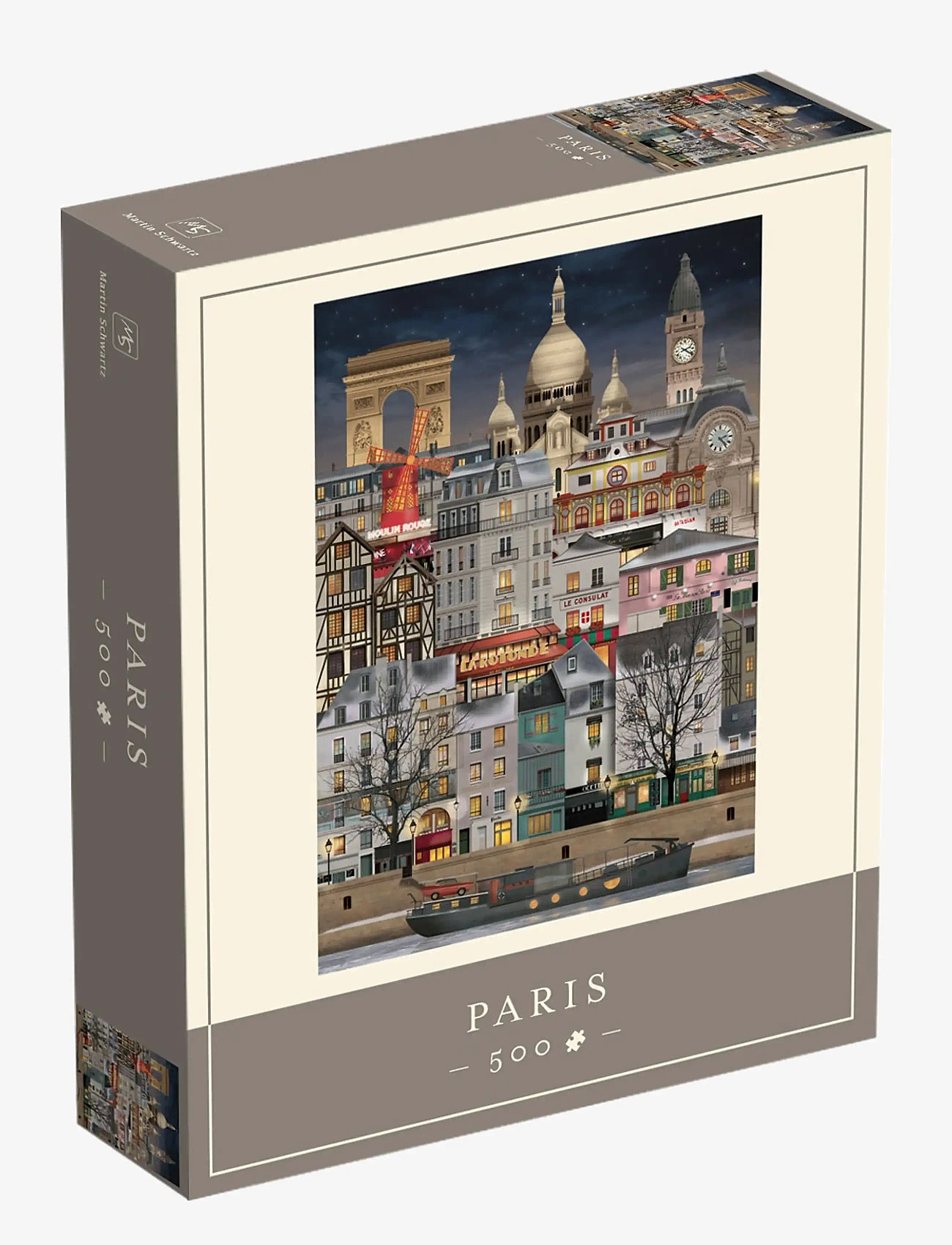 Martin Schwartz - Paris Jigsaw puzzle (500 pieces) - valentinsgaver - brown - 1