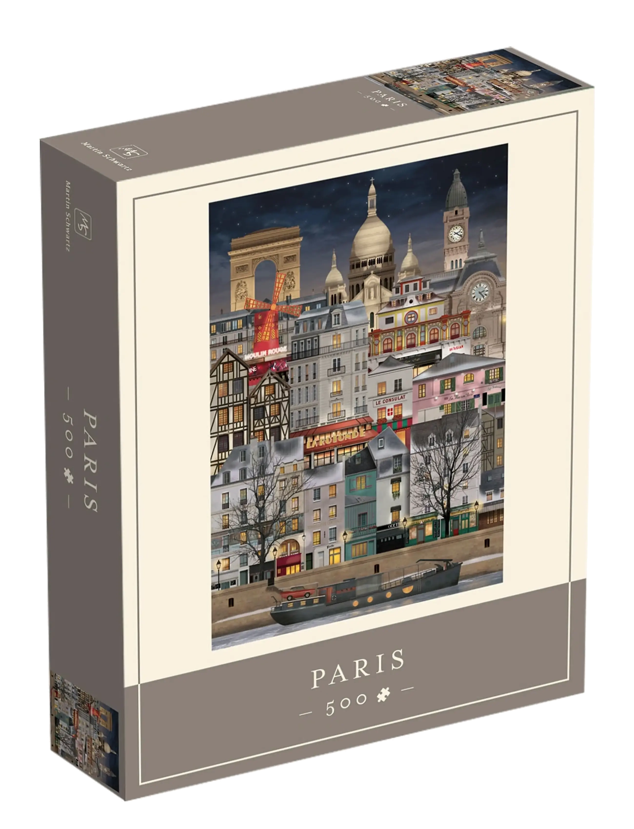 Martin Schwartz Paris Jigsaw puzzle (500 pieces) - Einrichtung - BROWN / multi