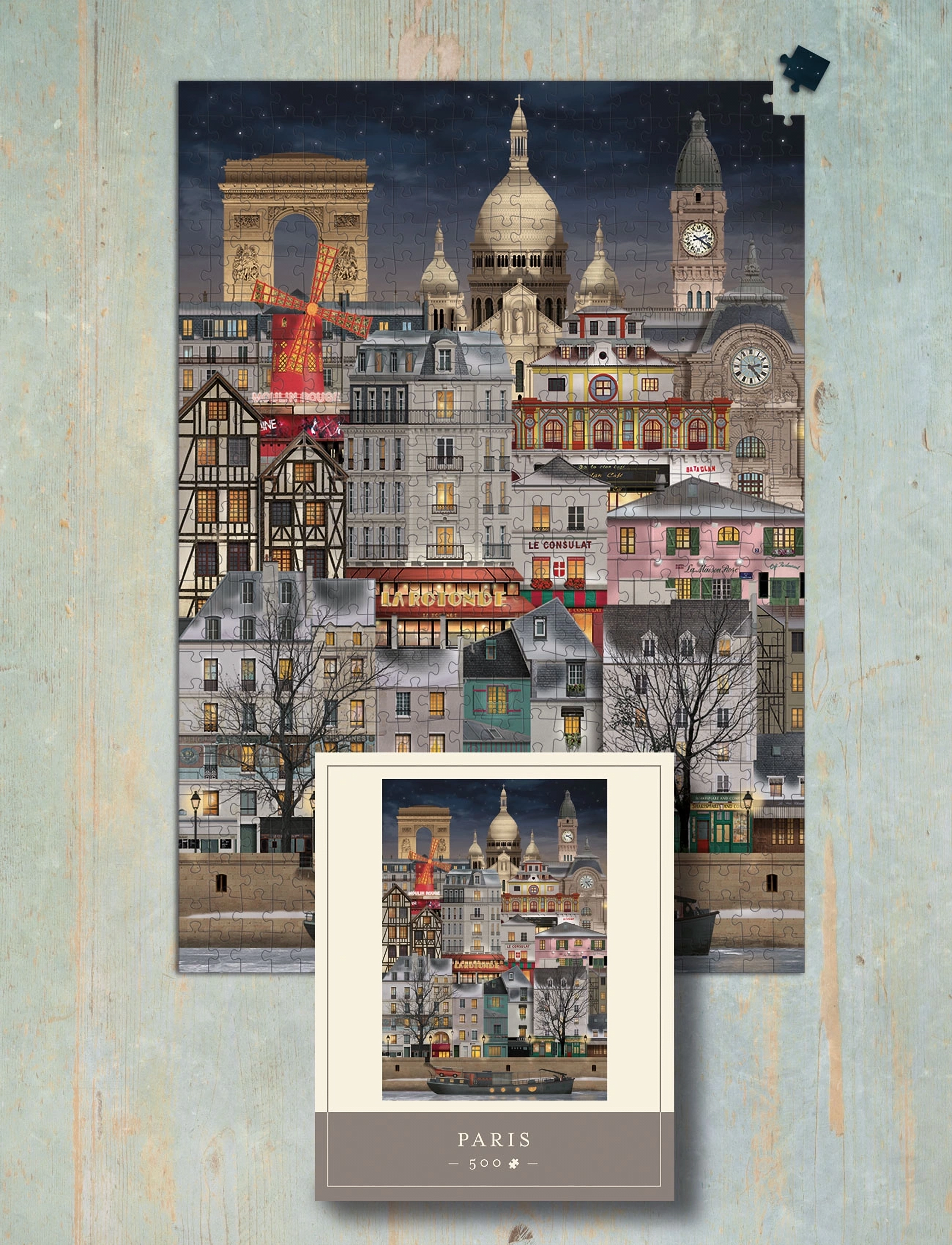 Martin Schwartz Paris Jigsaw Puzzle (500 Pieces), 33X47 cm, Puzzles & Games, Mehrfarbig/gemustert - Puzzles, Homeware
