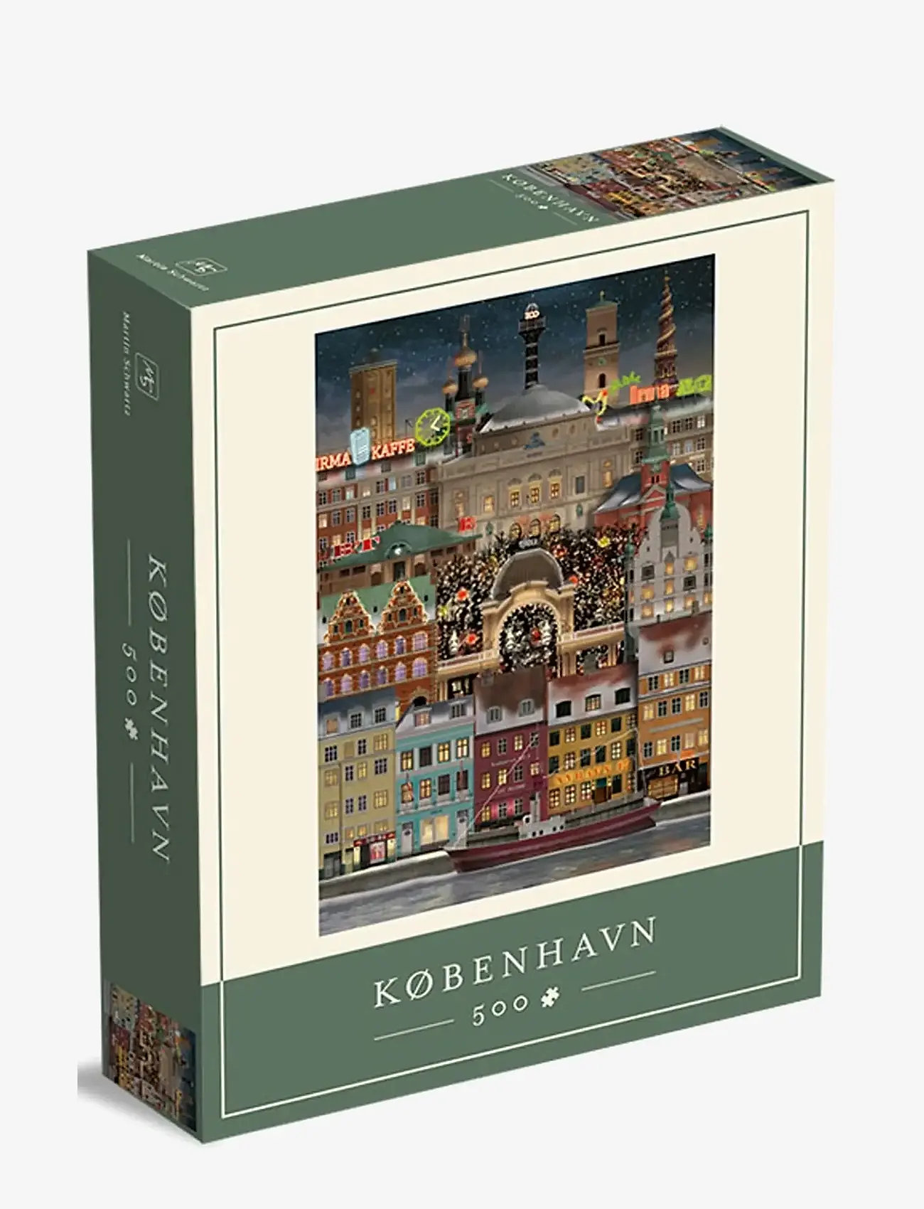 Martin Schwartz - København Jigsaw puzzle (500 pieces) - valentinstaggeschenke - green - 1